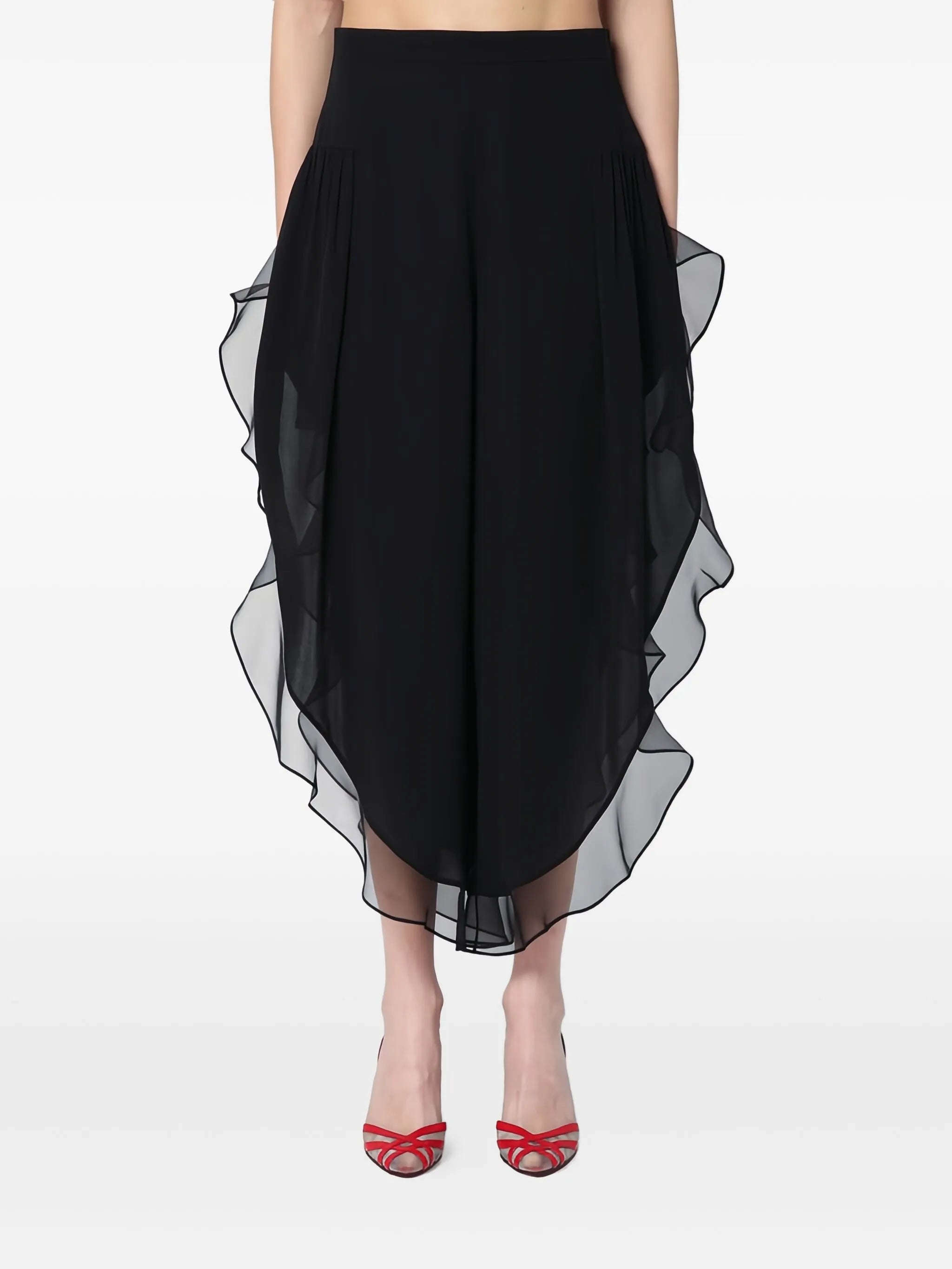 Georgette balloon trousers