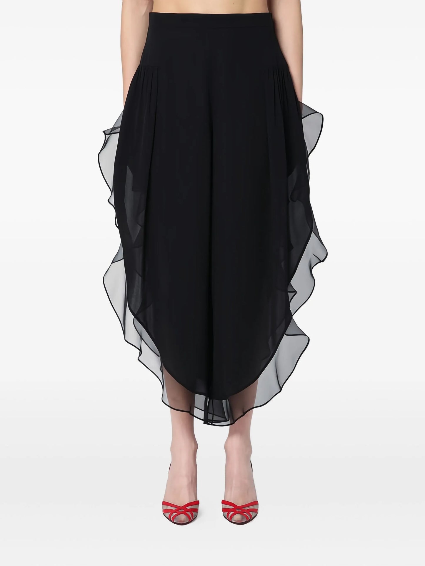 Georgette balloon trousers