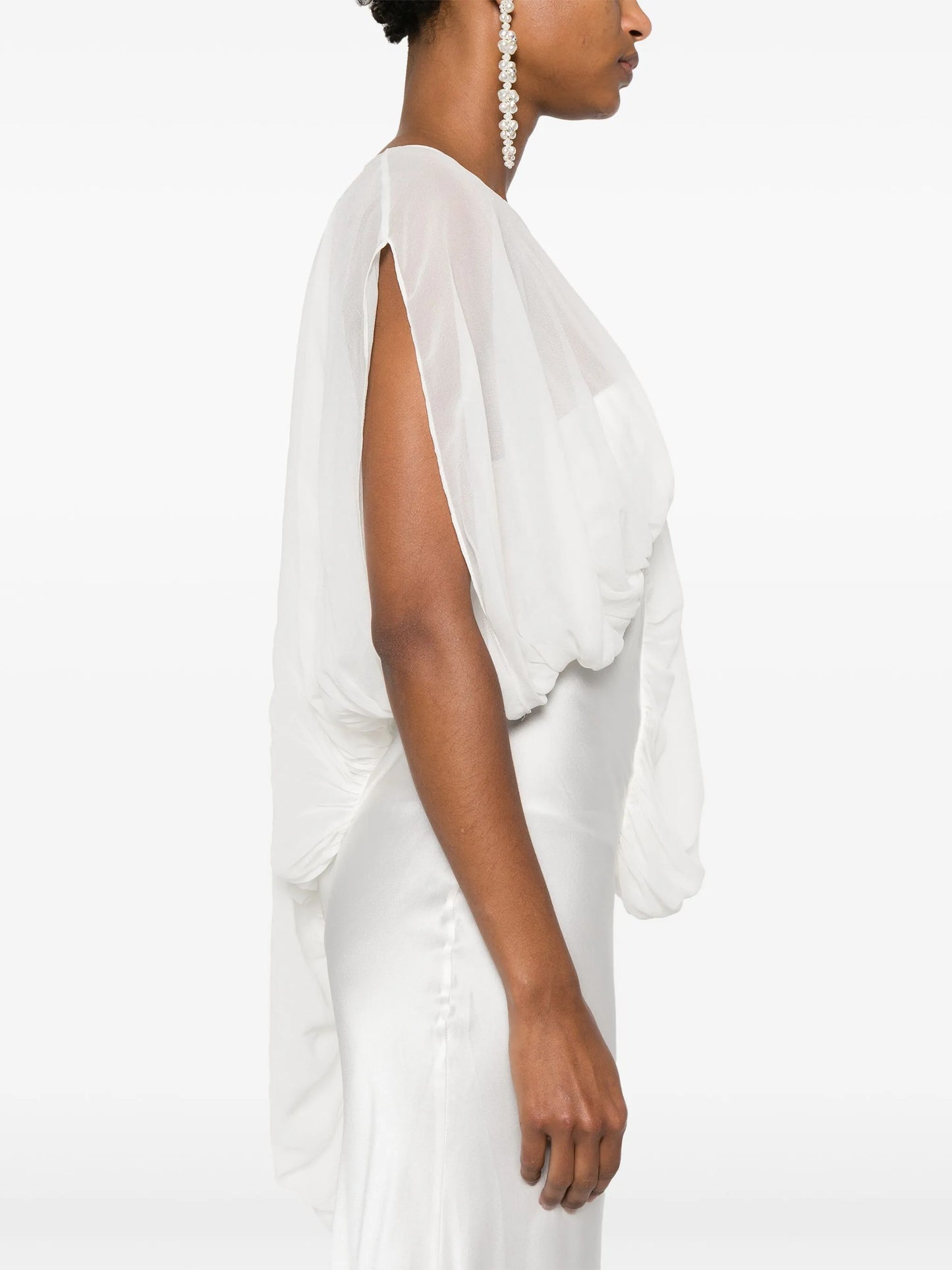Cumulus draped gown