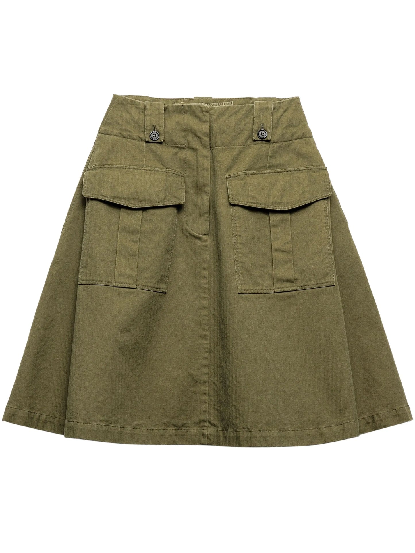 cotton midi skirt