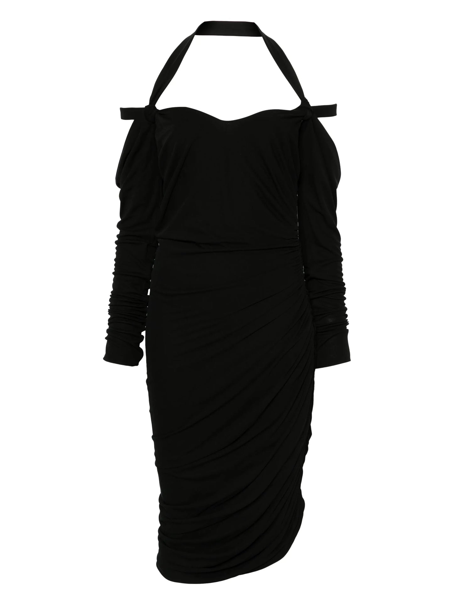 long-sleeve midi dress