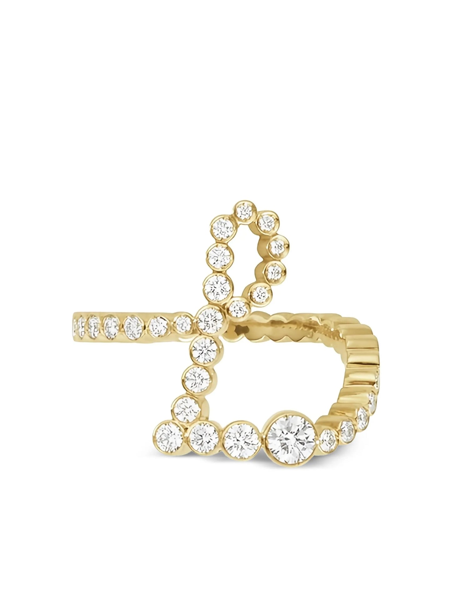 18CT yellow gold Ensemble L diamond ring