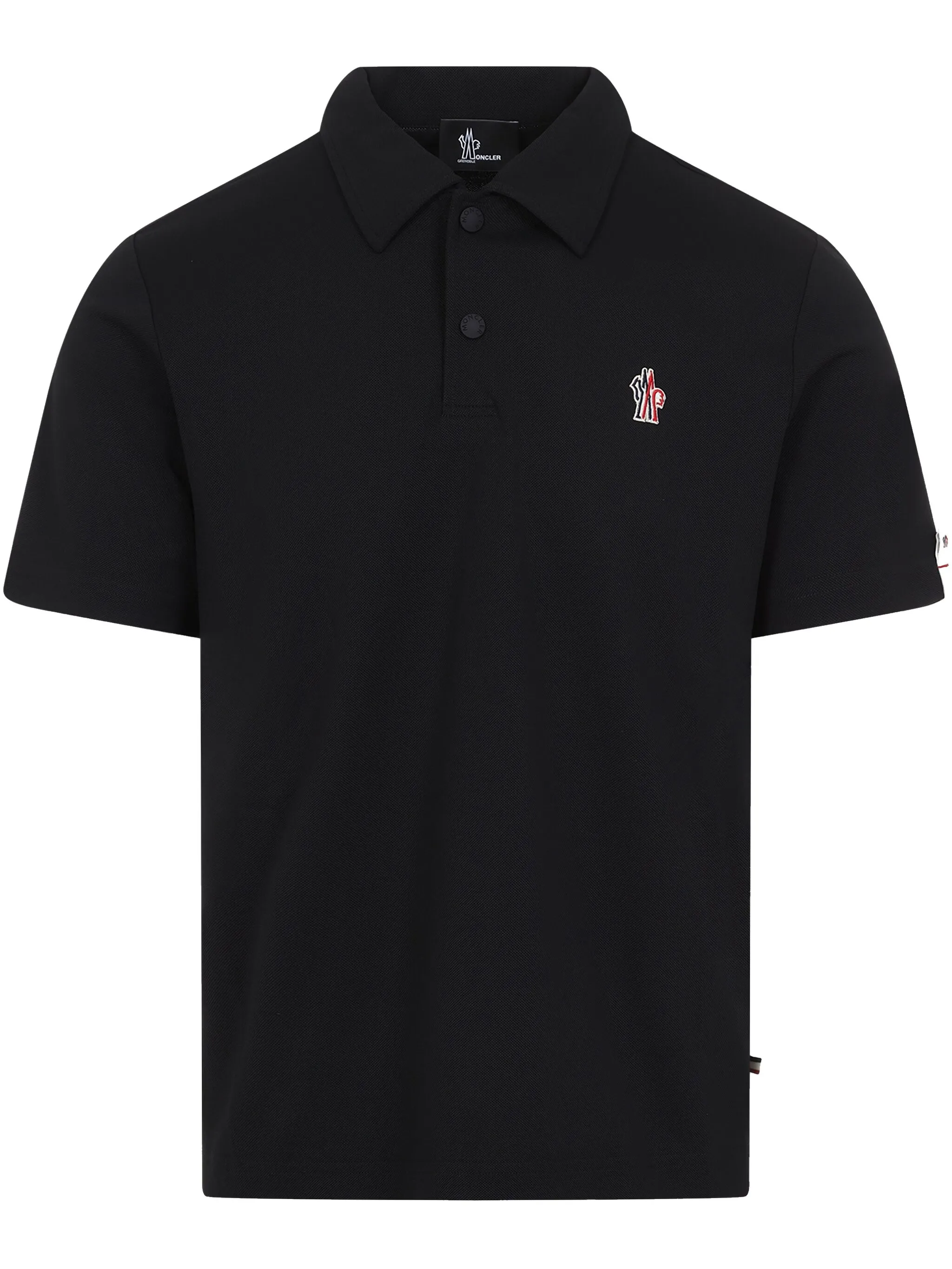 logo-patch polo shirt