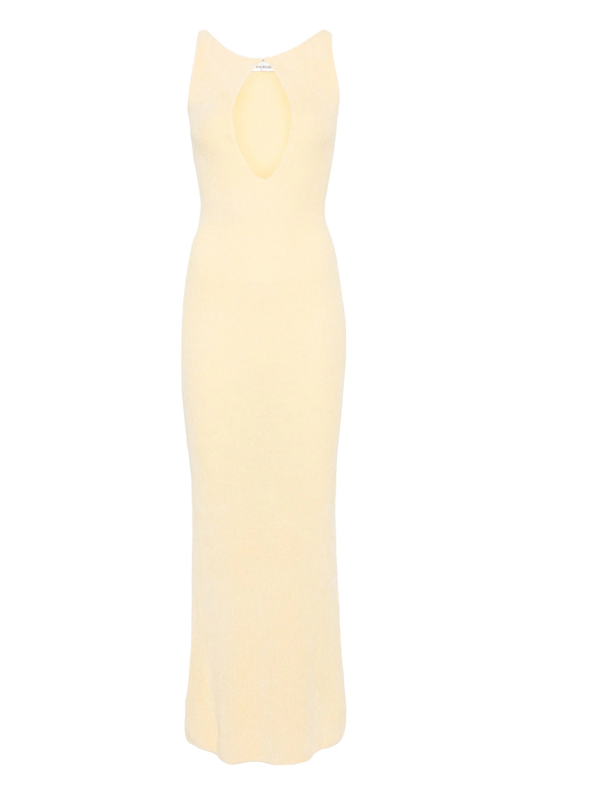 ribbed-knit maxi dress