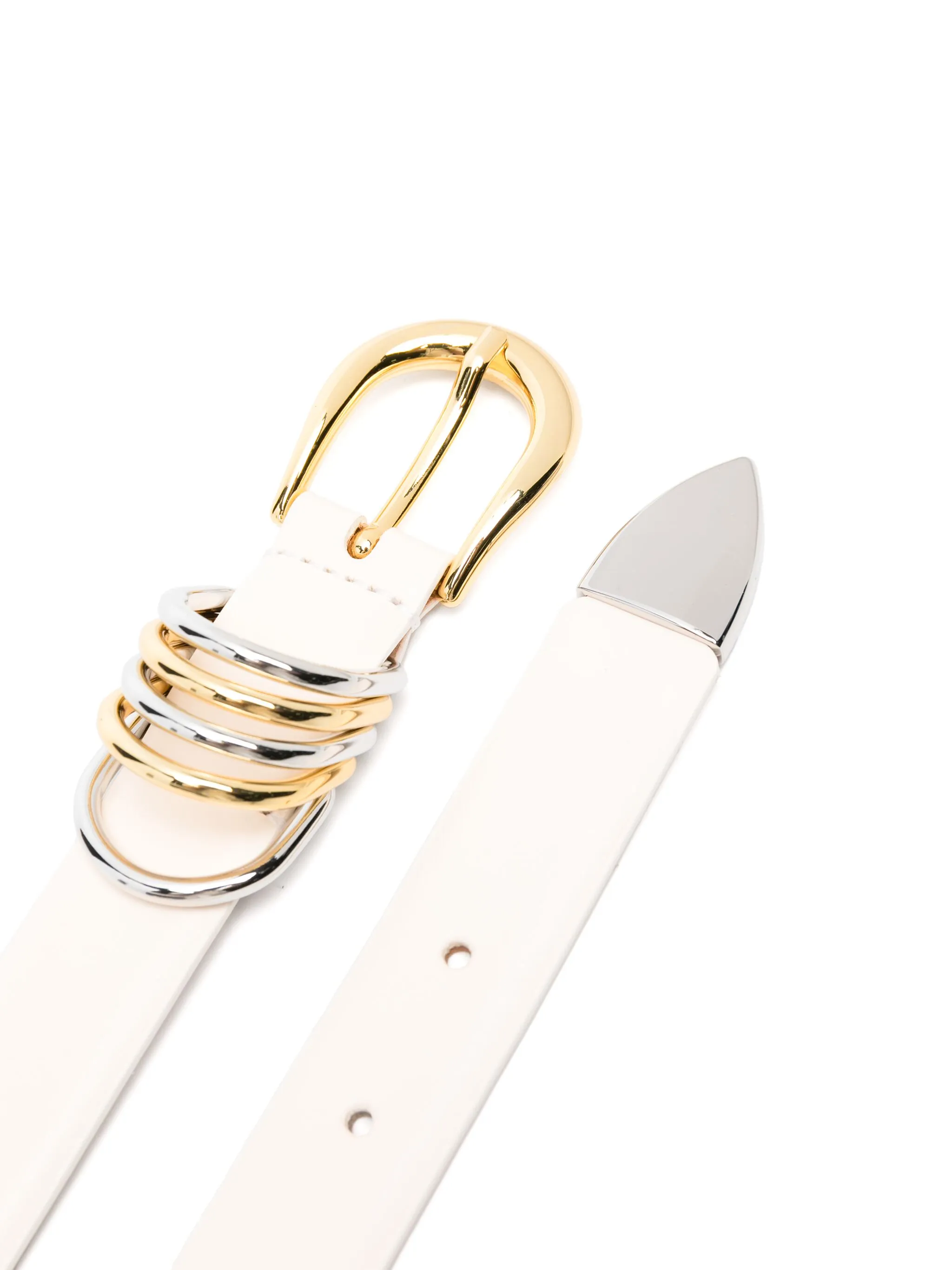 Hollyhock Richa ivory mixed metal belt