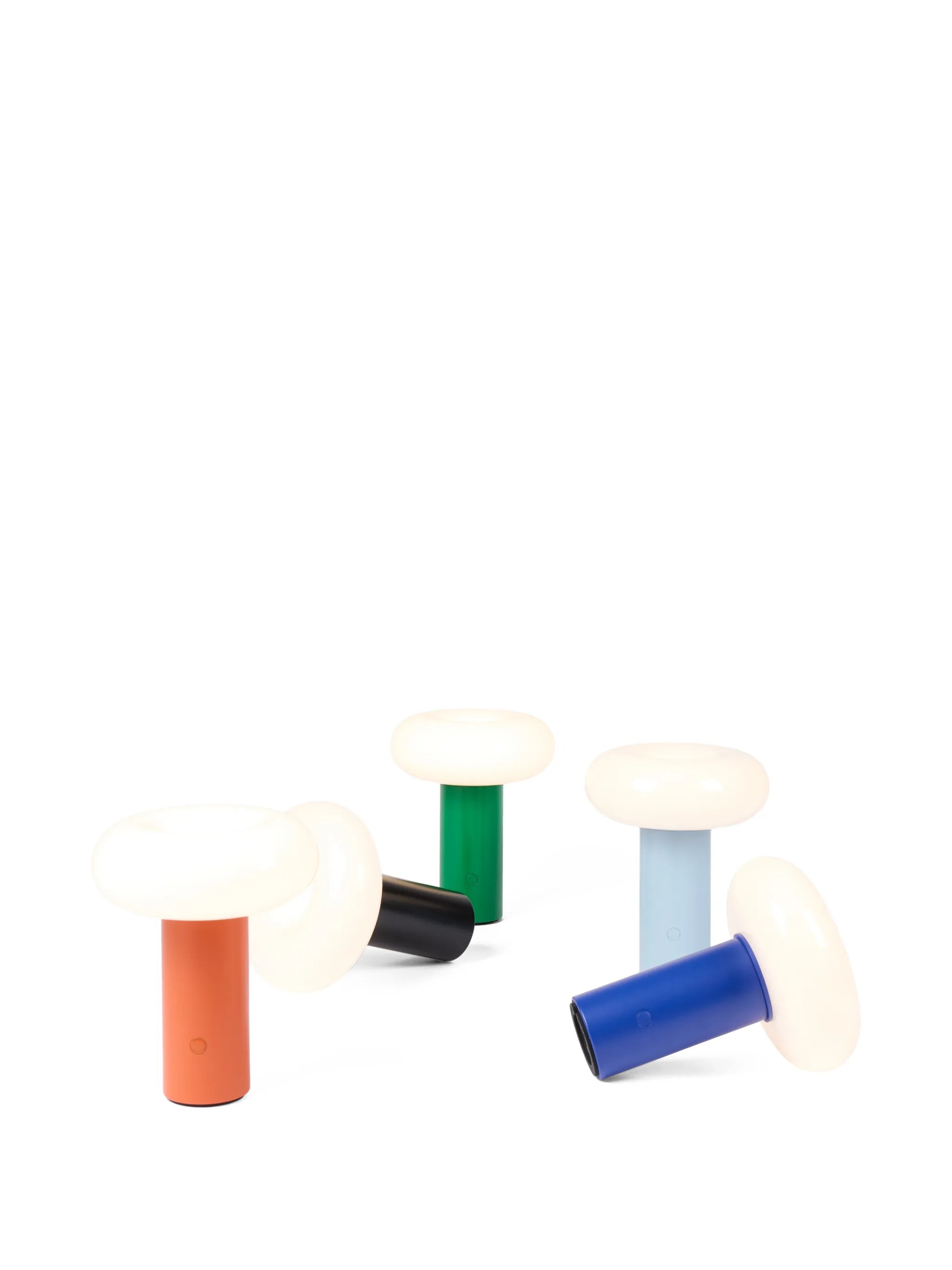 Torus orange portable lamp