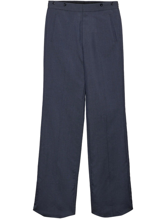 pressed-crease trousers