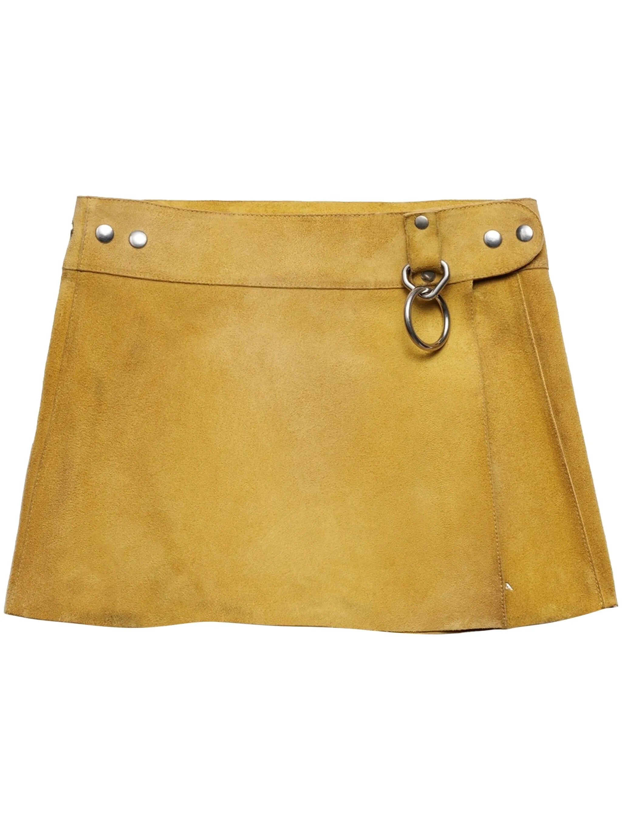 suede mini skirt