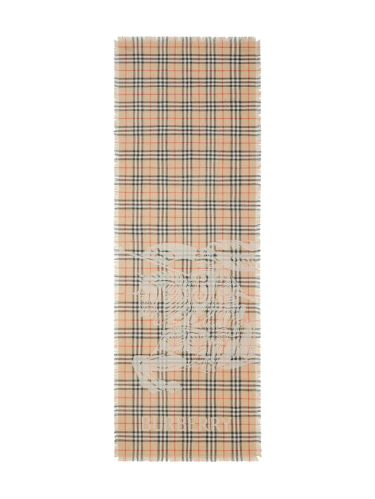Signature knight motif scarf