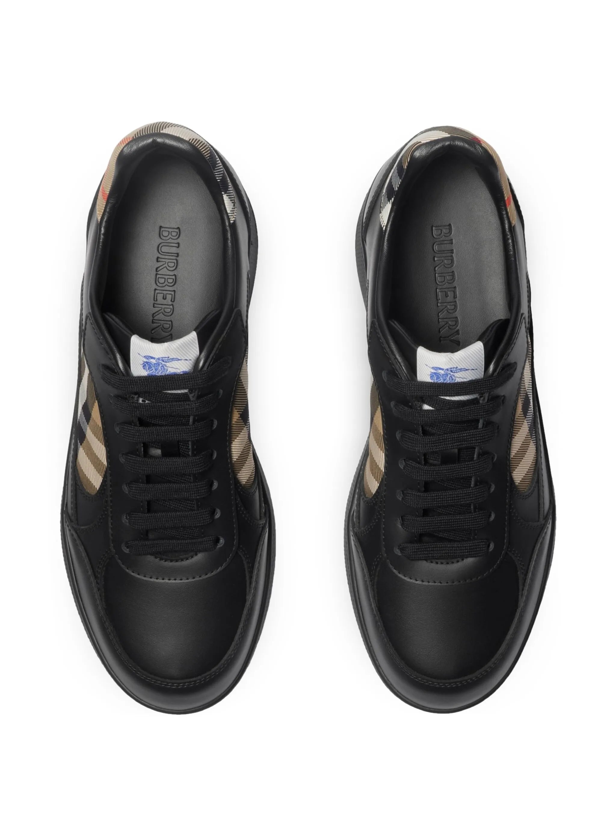 Terrace Check leather sneakers
