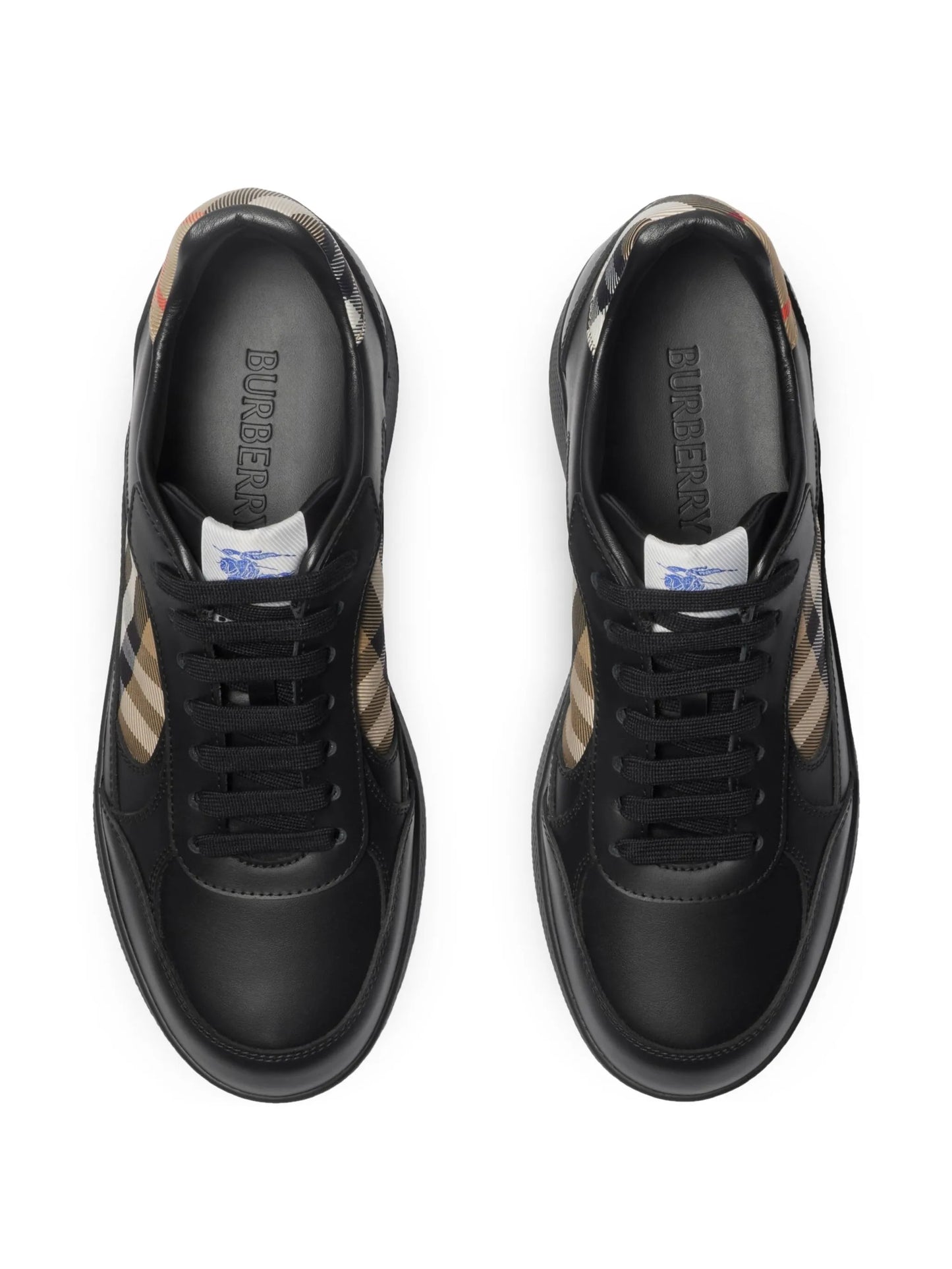 Terrace Check leather sneakers