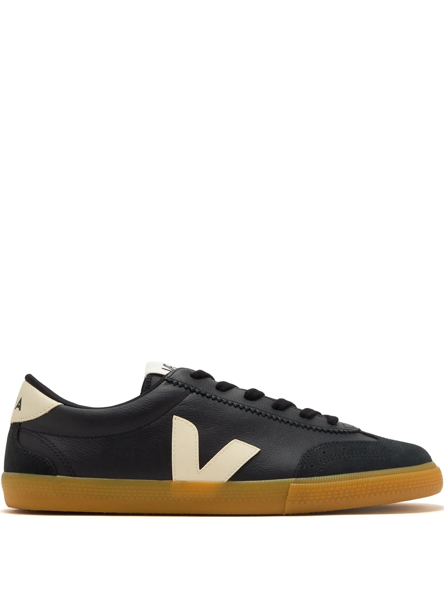 Volley leather black pierre sneakers