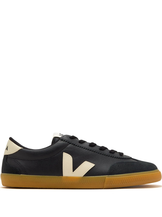 Volley leather black pierre sneakers