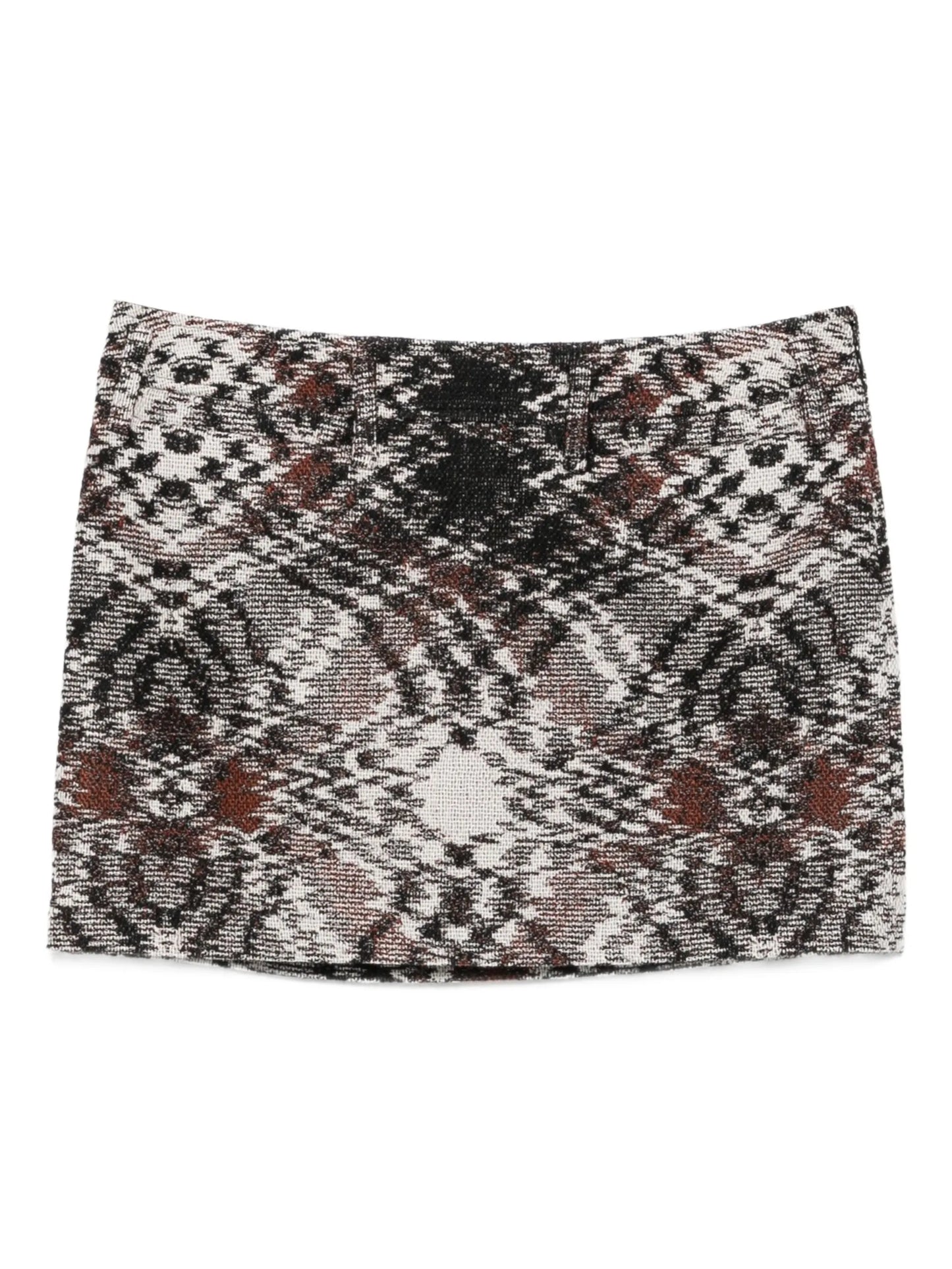 jacquard mini skirt