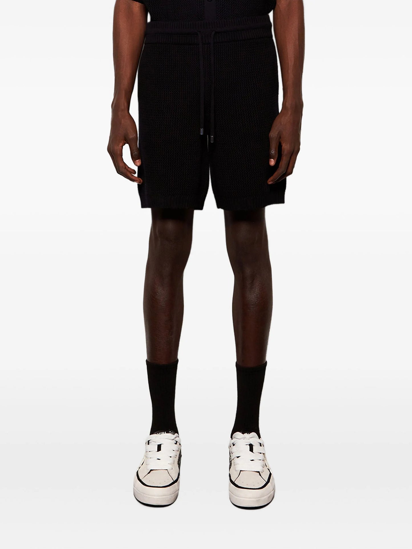 crochet-mesh shorts