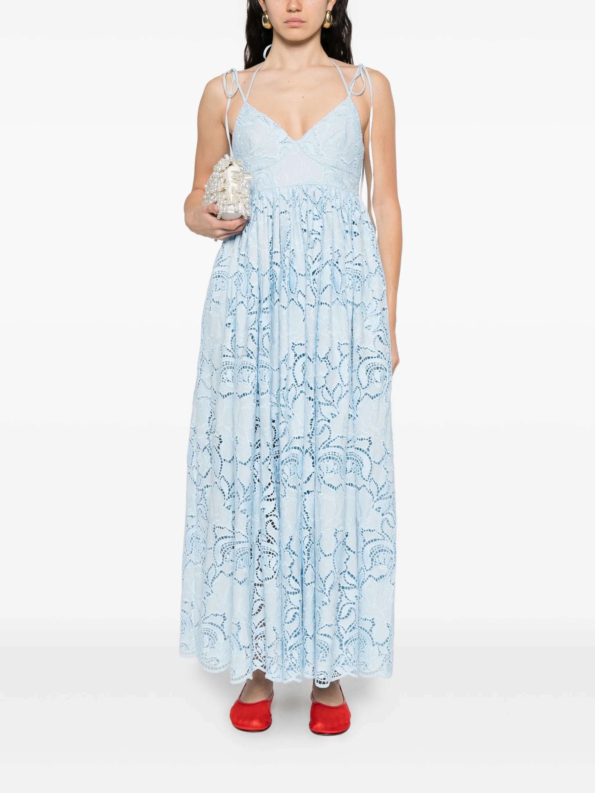 sleeveless midi dress