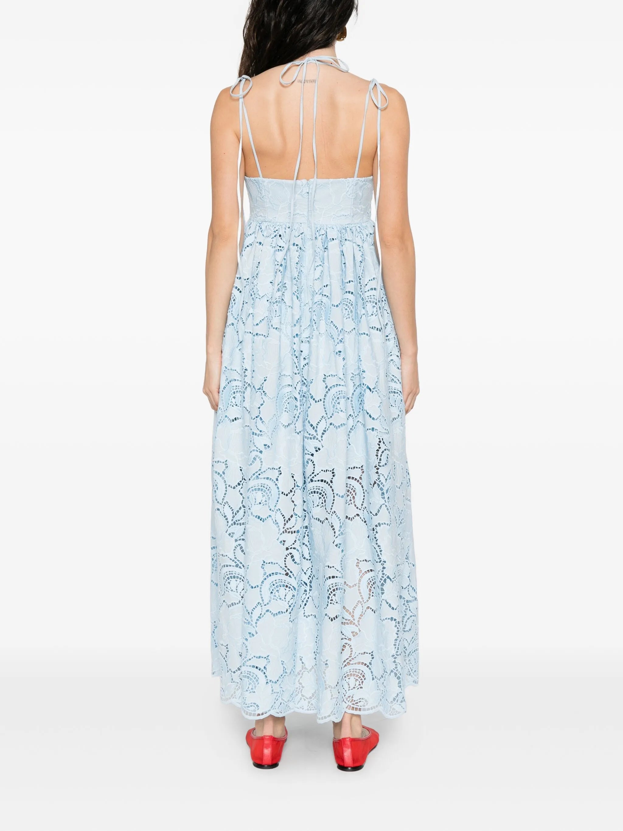 sleeveless midi dress