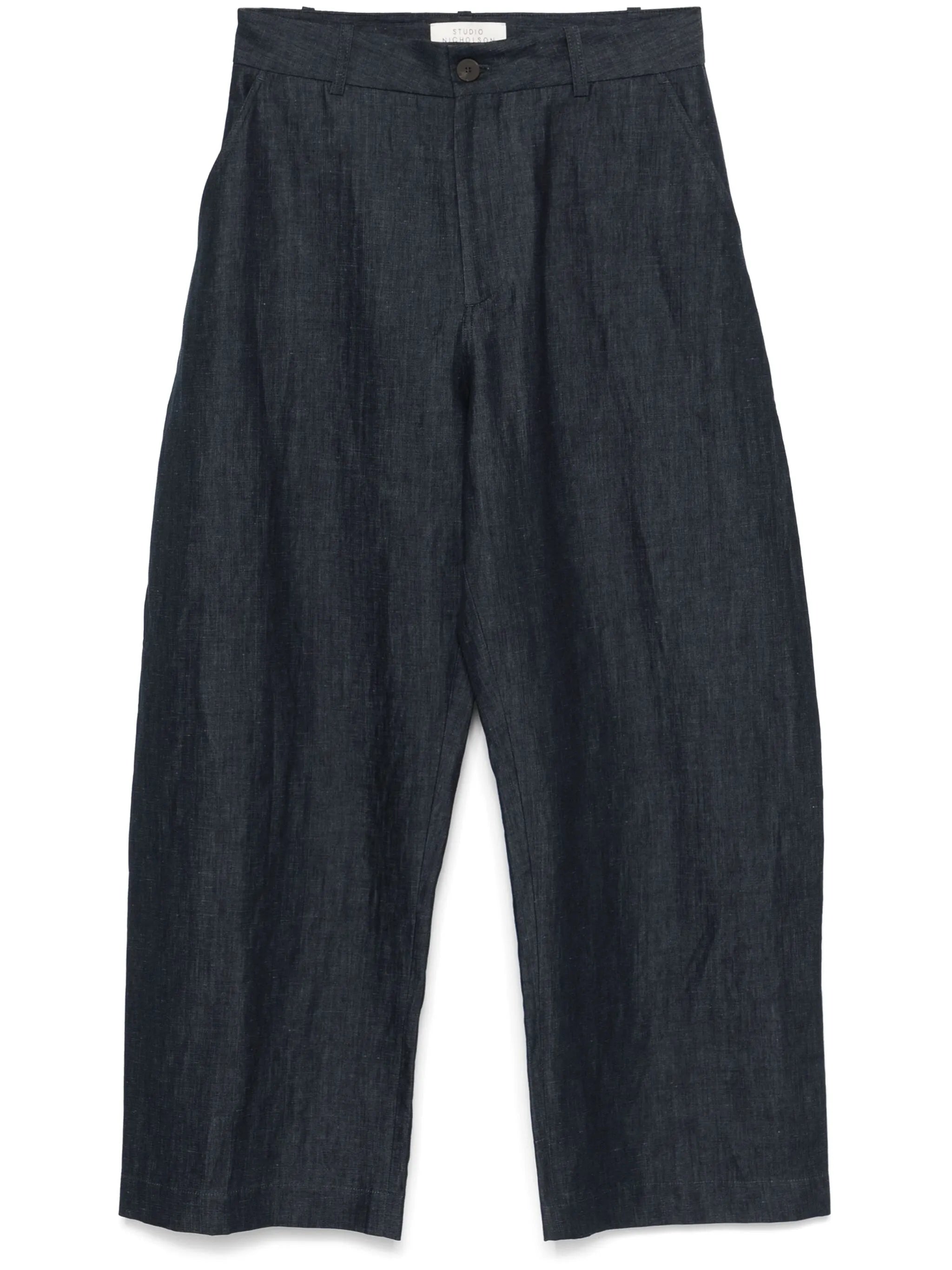 curved-leg trousers