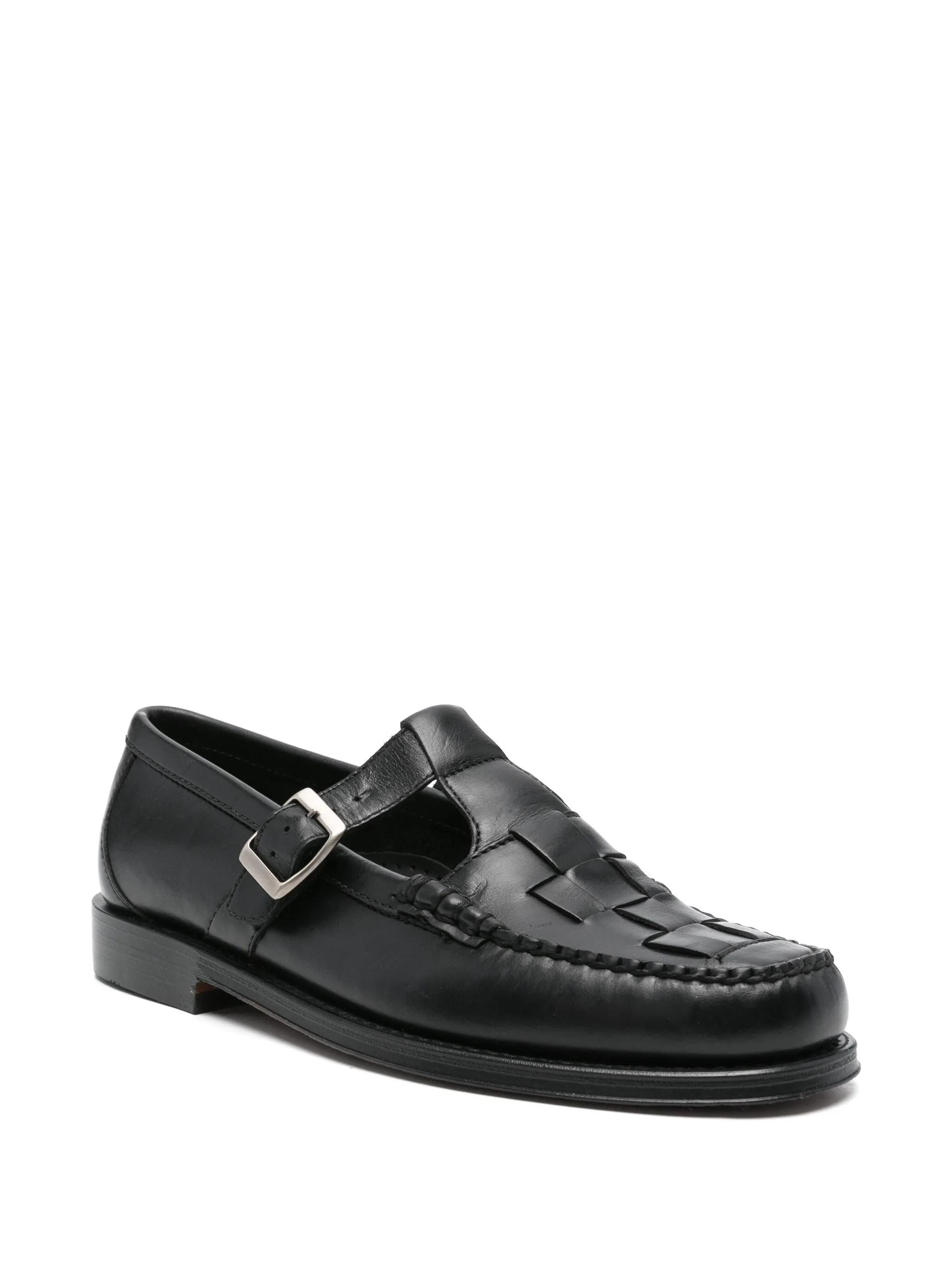 Weejuns Fisherman sandals in black leather