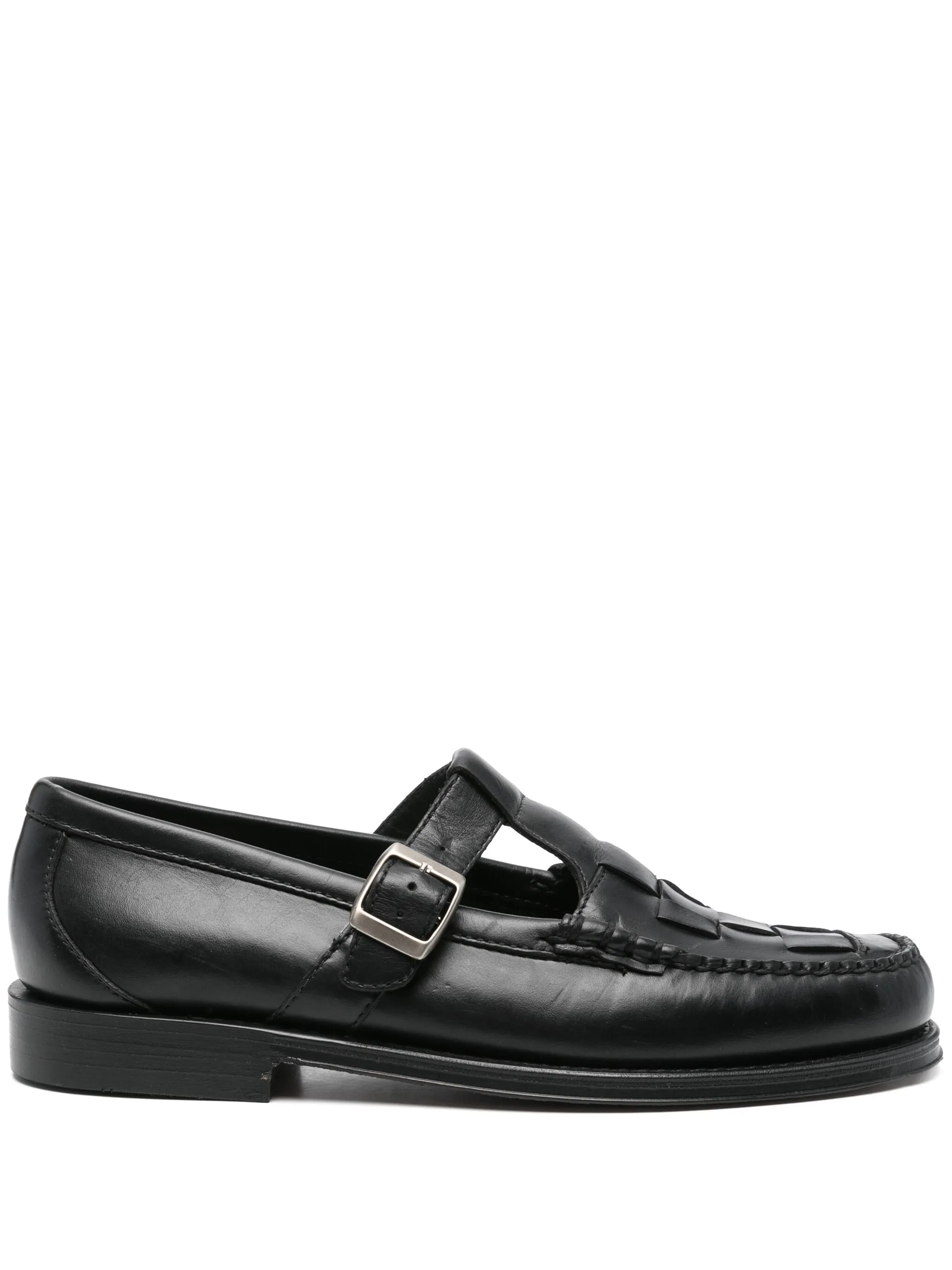 Weejuns Fisherman sandals in black leather