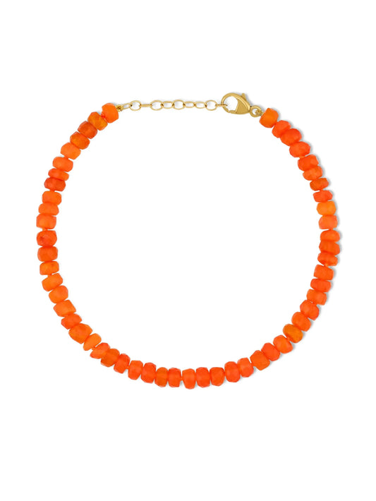 14CT yellow gold Soleil opal bracelet