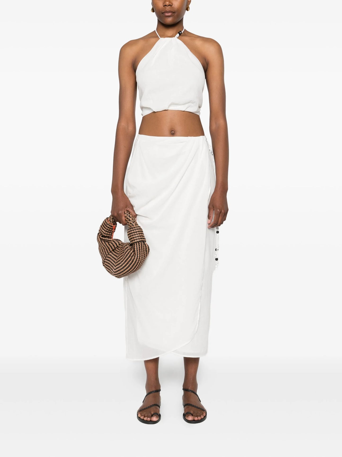 Azura halter-neck tie top