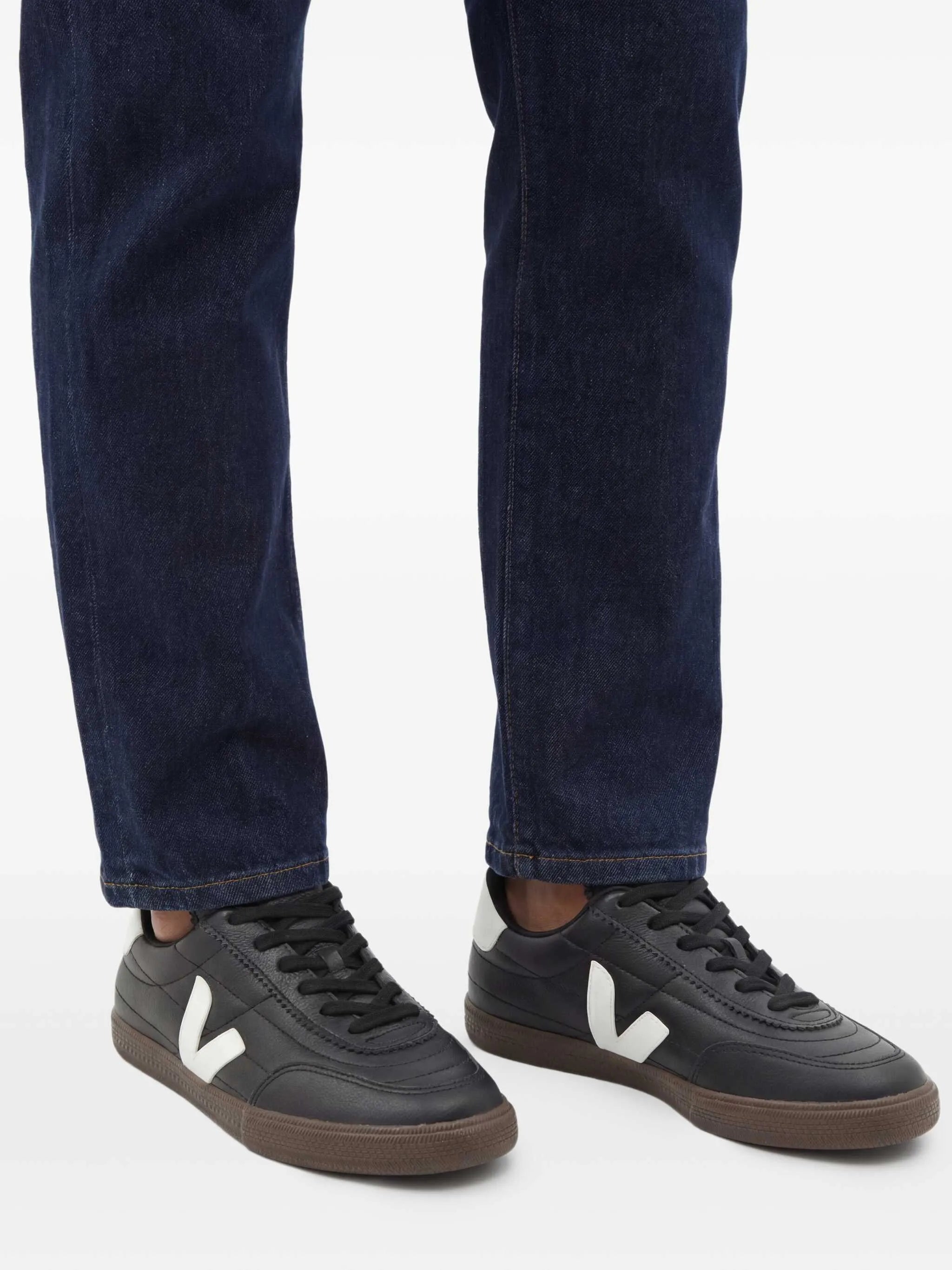Panenka leather black white sneakers