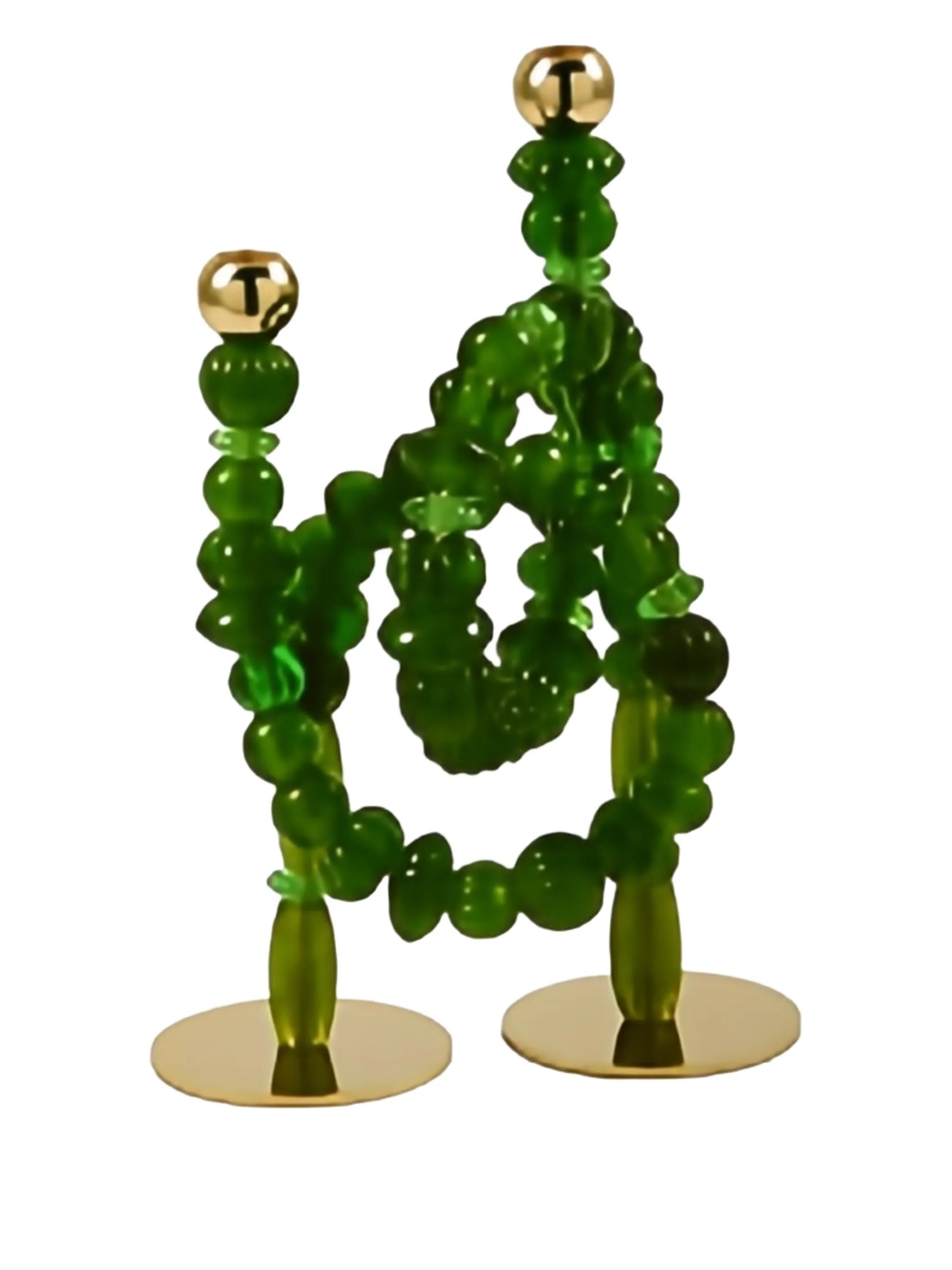 beaded candlestick holders