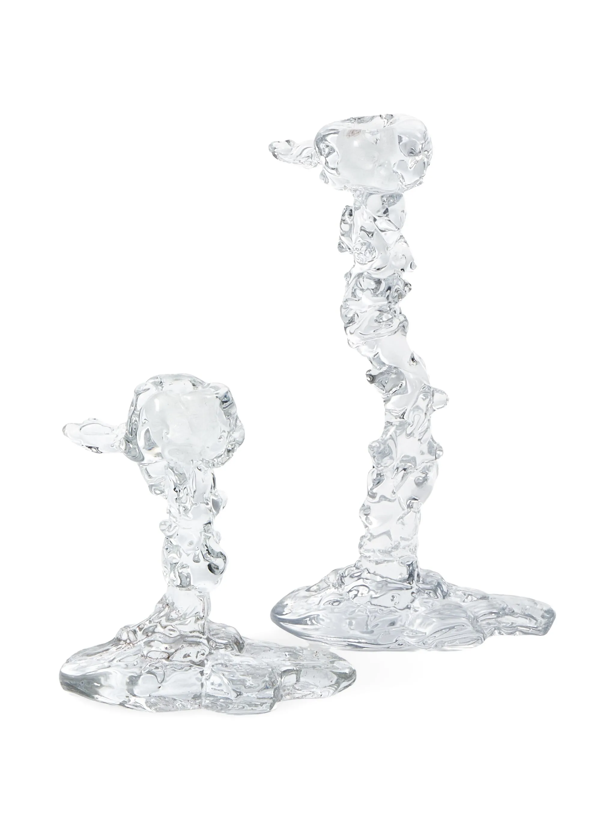 Drip glass candle holder (25cm)