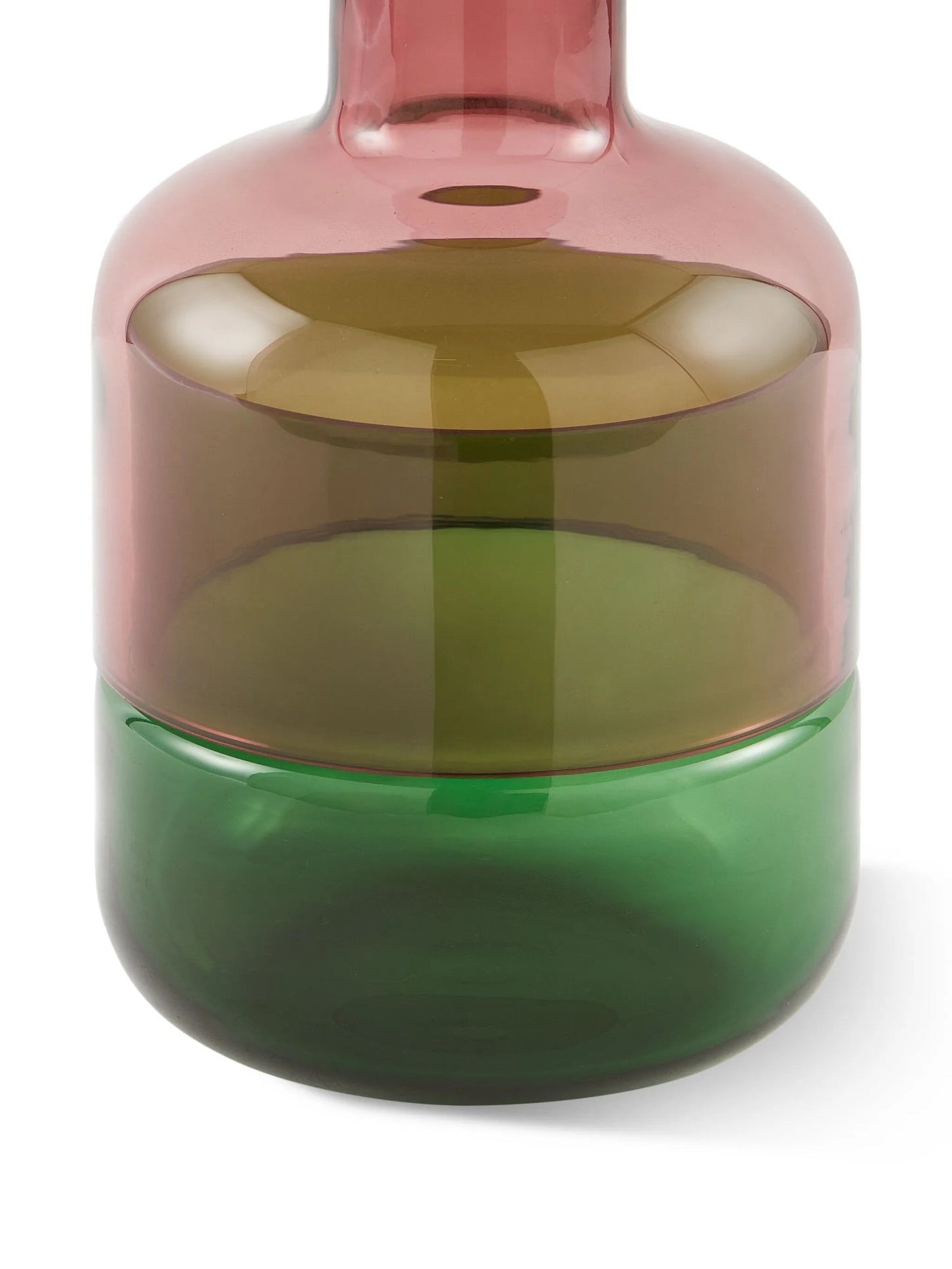 stacked glass vase