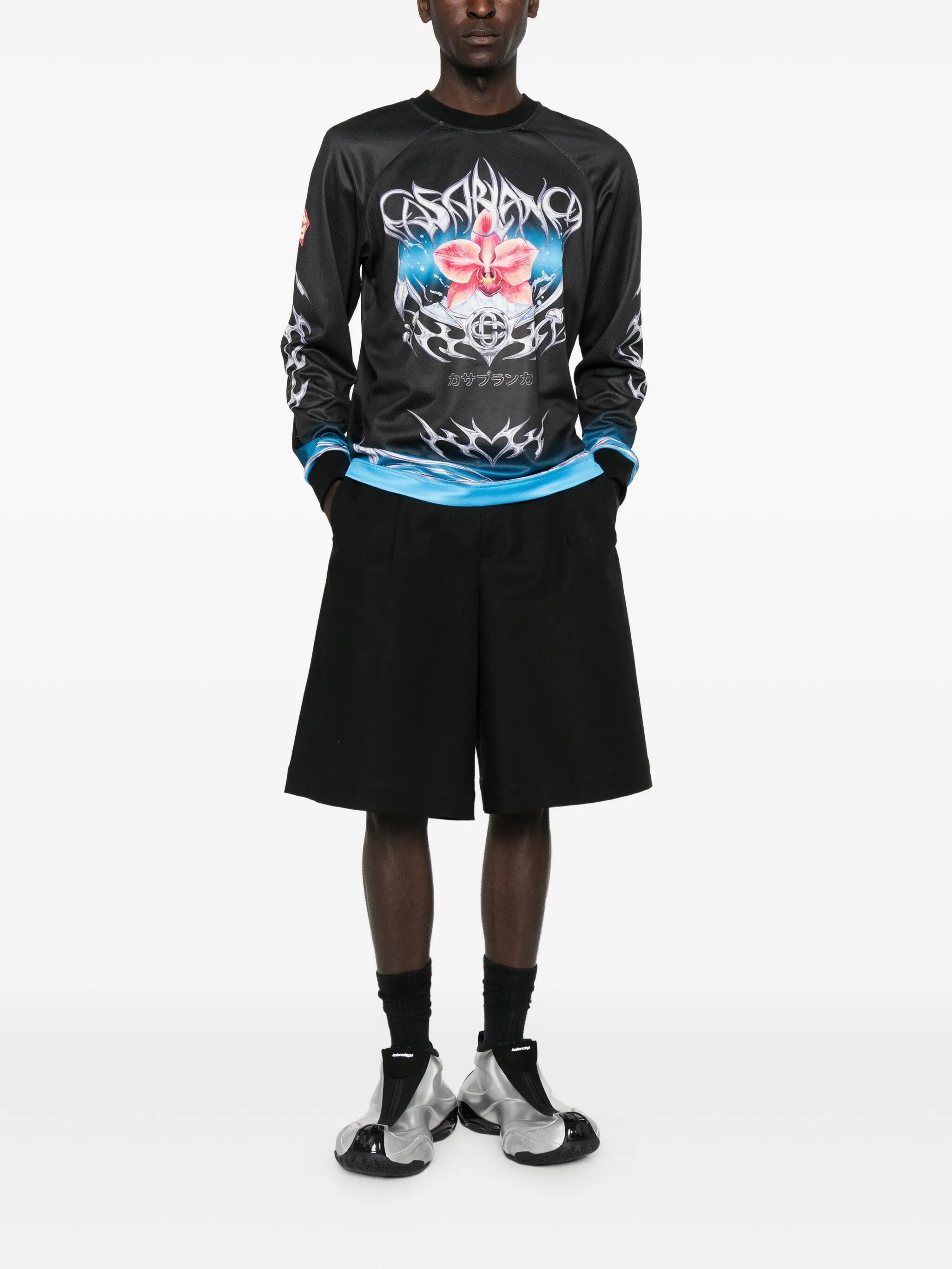 Blade orchid-print T-shirt