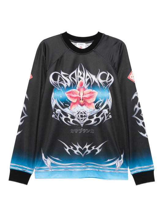 Blade orchid-print T-shirt