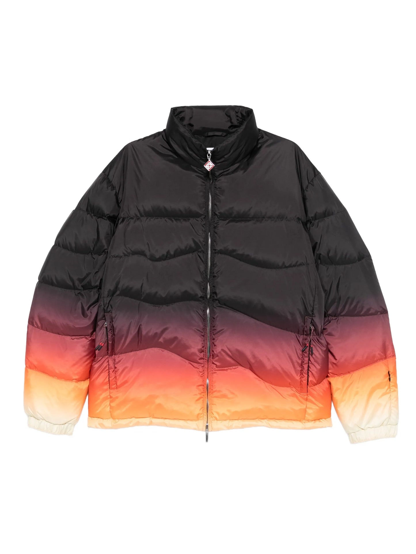 gradient quilted puffer jacket