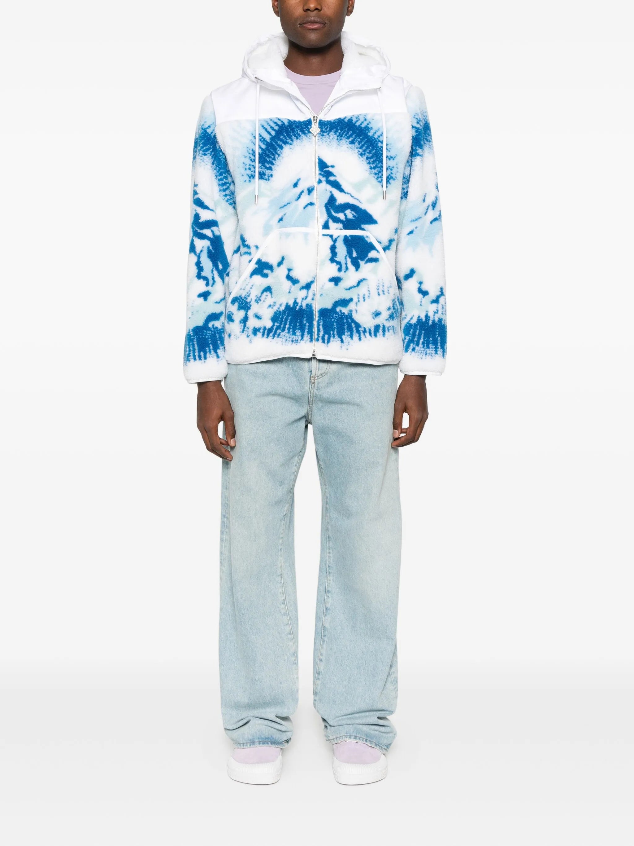 ski-landscape hooded jacket