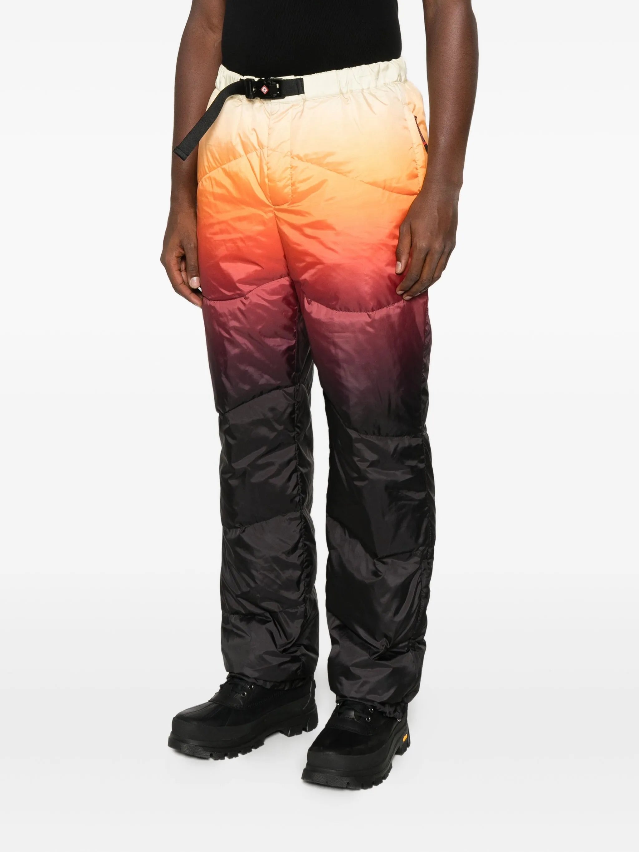 ombré-print padded ski pants