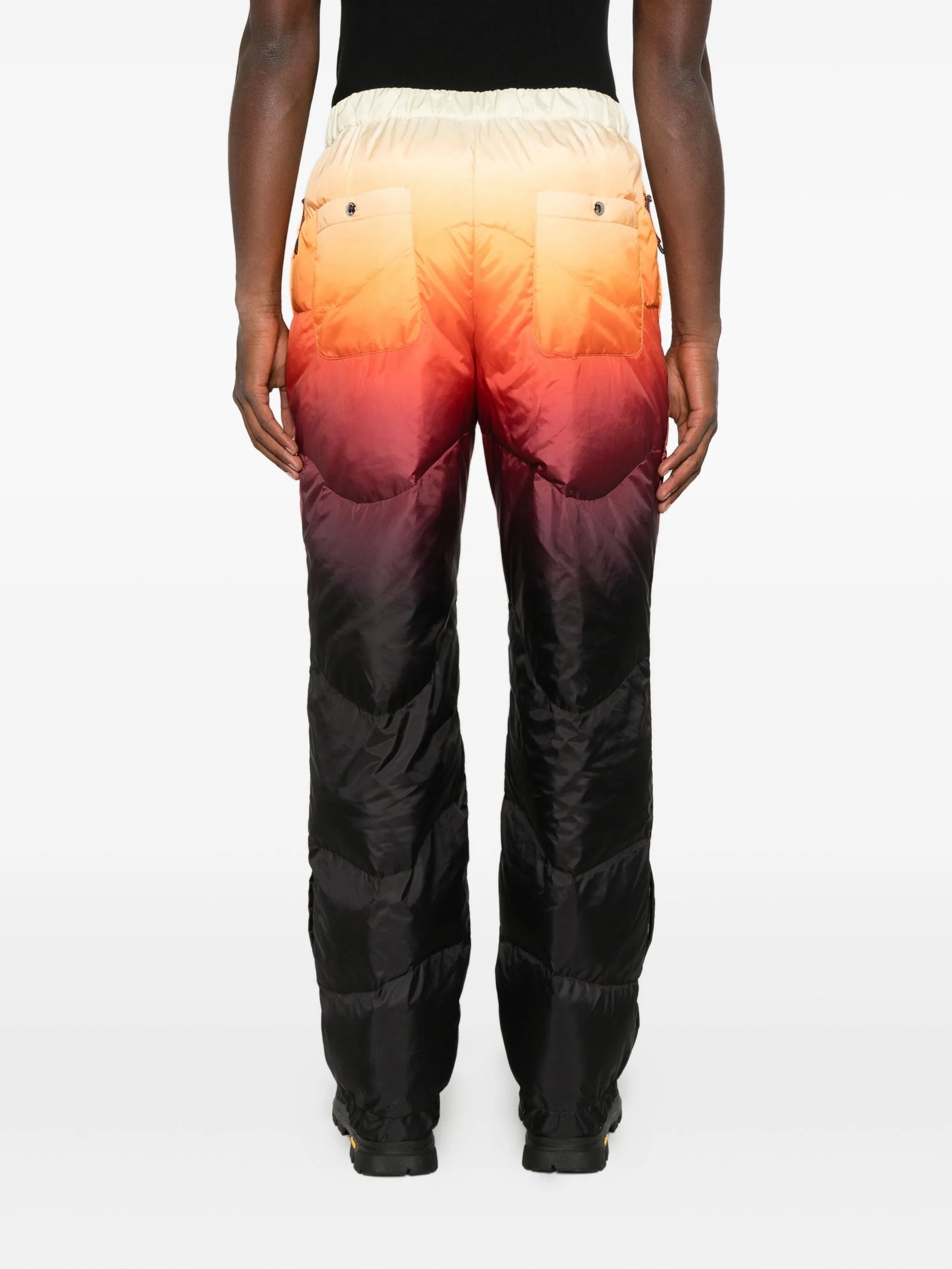 ombré-print padded ski pants