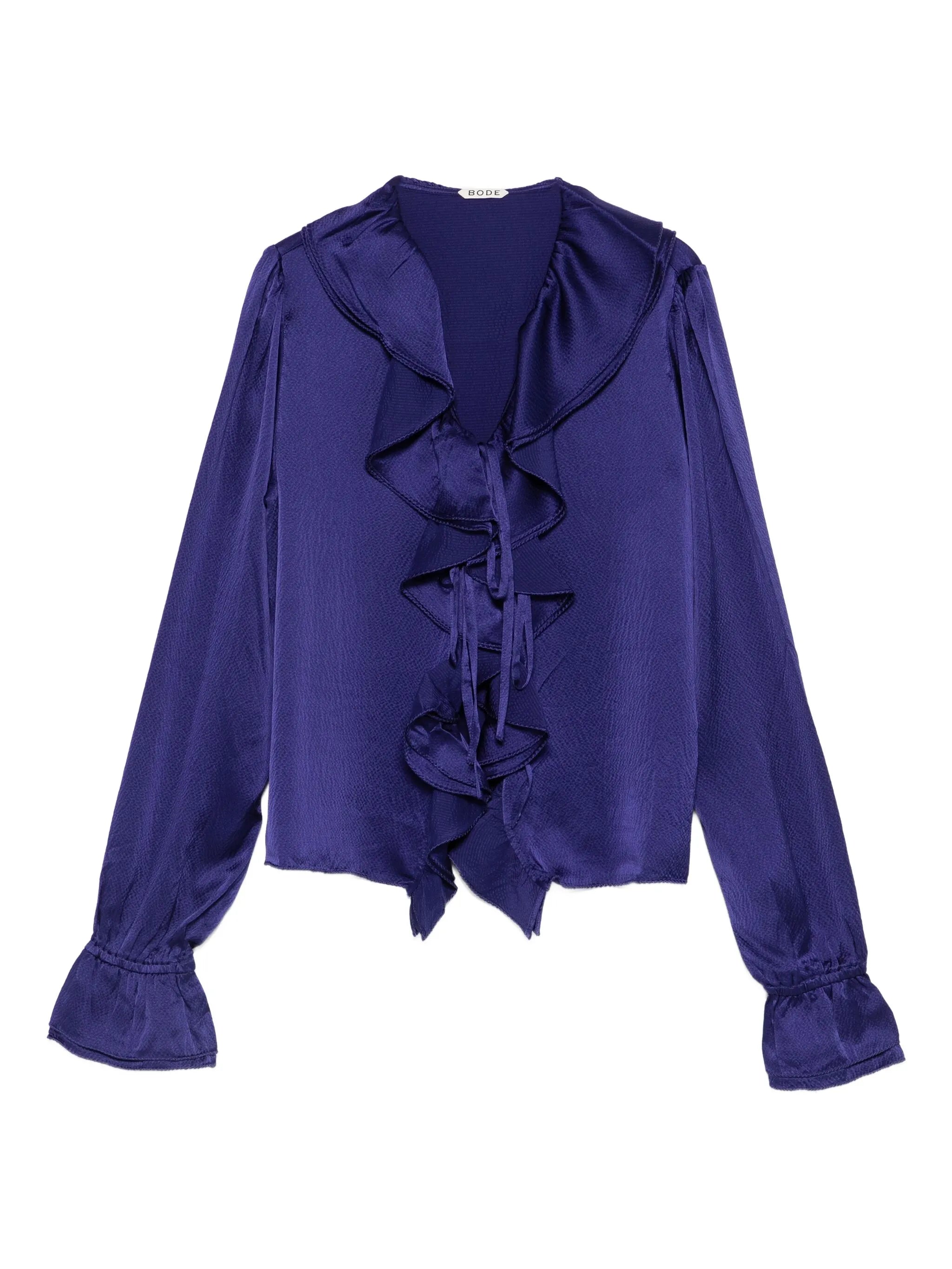 ruffled blouse