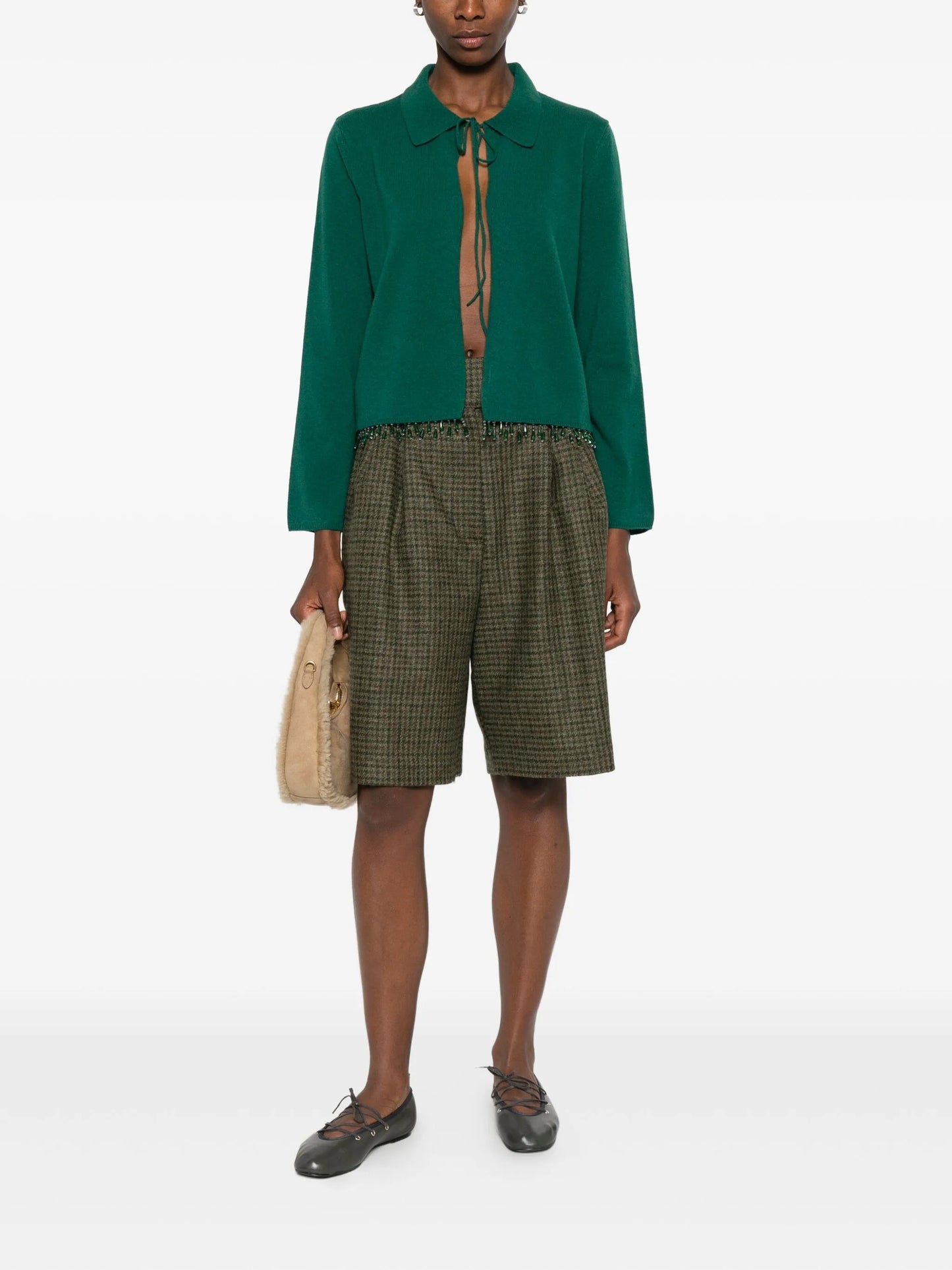 Morris houndstooth shorts