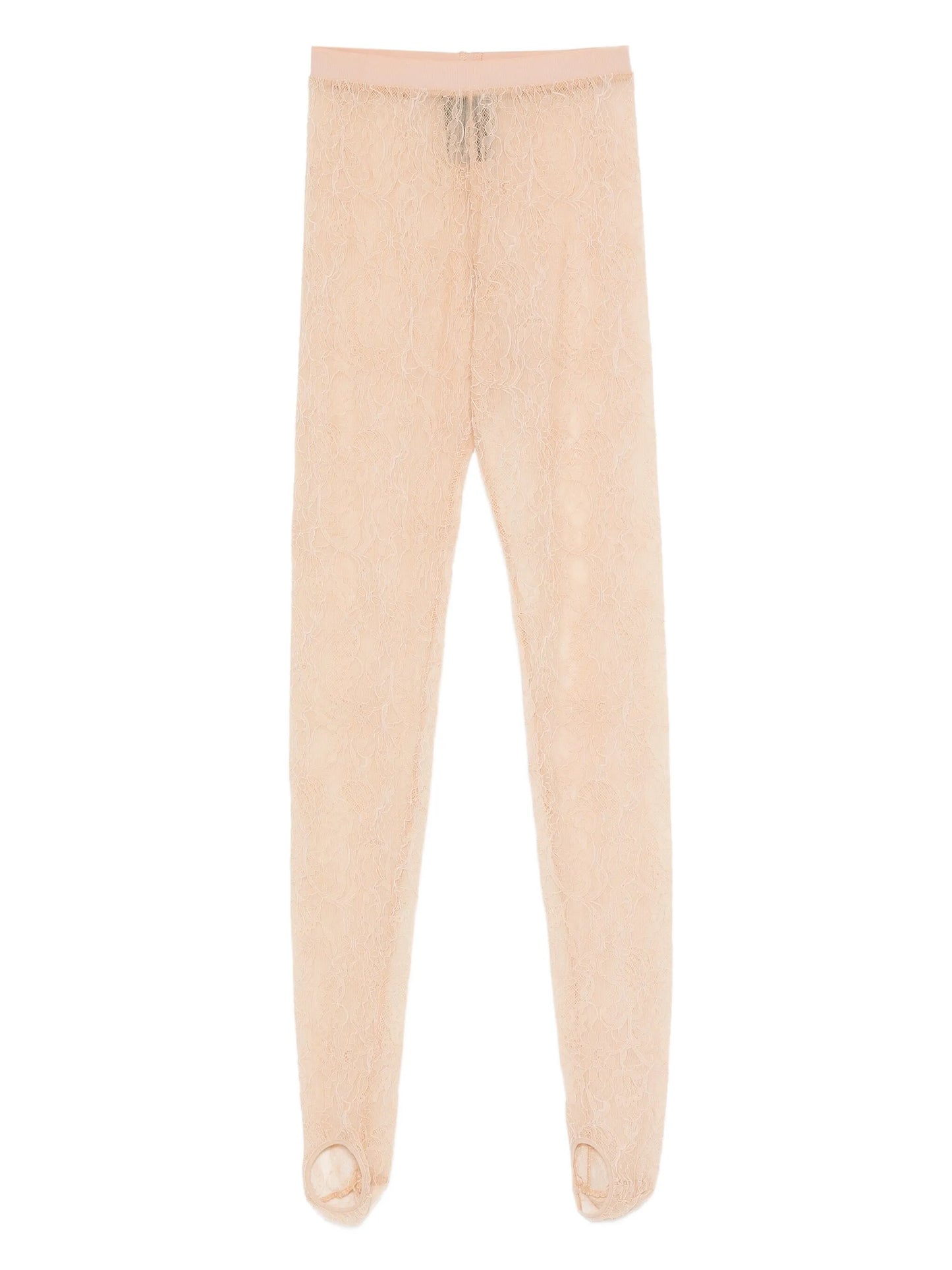 lace stirrup leggings