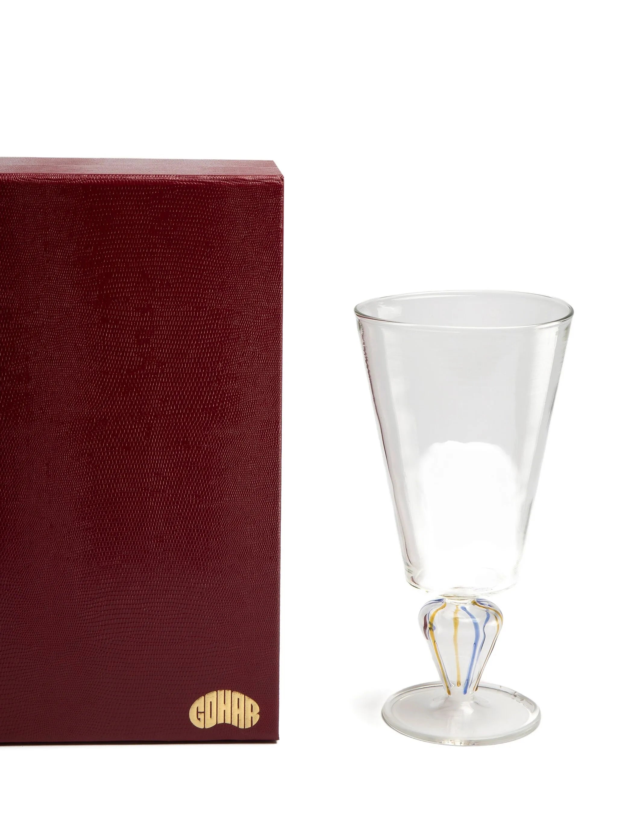coloured-stem vase