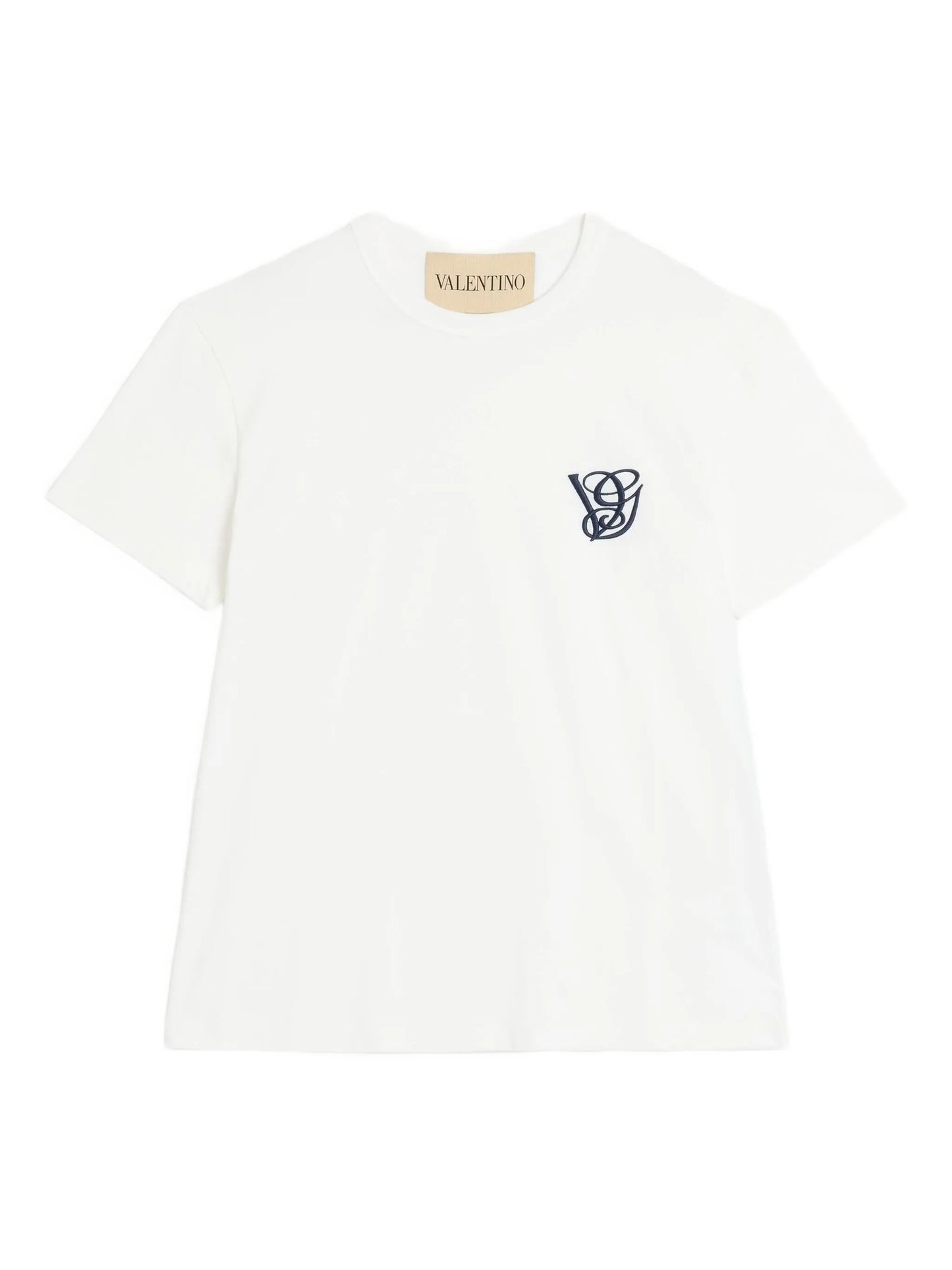 logo-embroidered crew-neck T-shirt