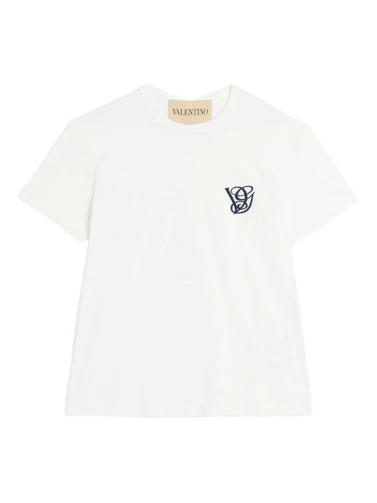 logo-embroidered crew-neck T-shirt
