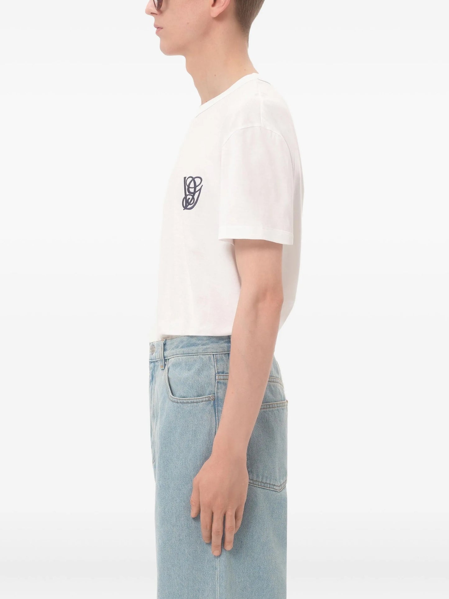 logo-embroidered crew-neck T-shirt