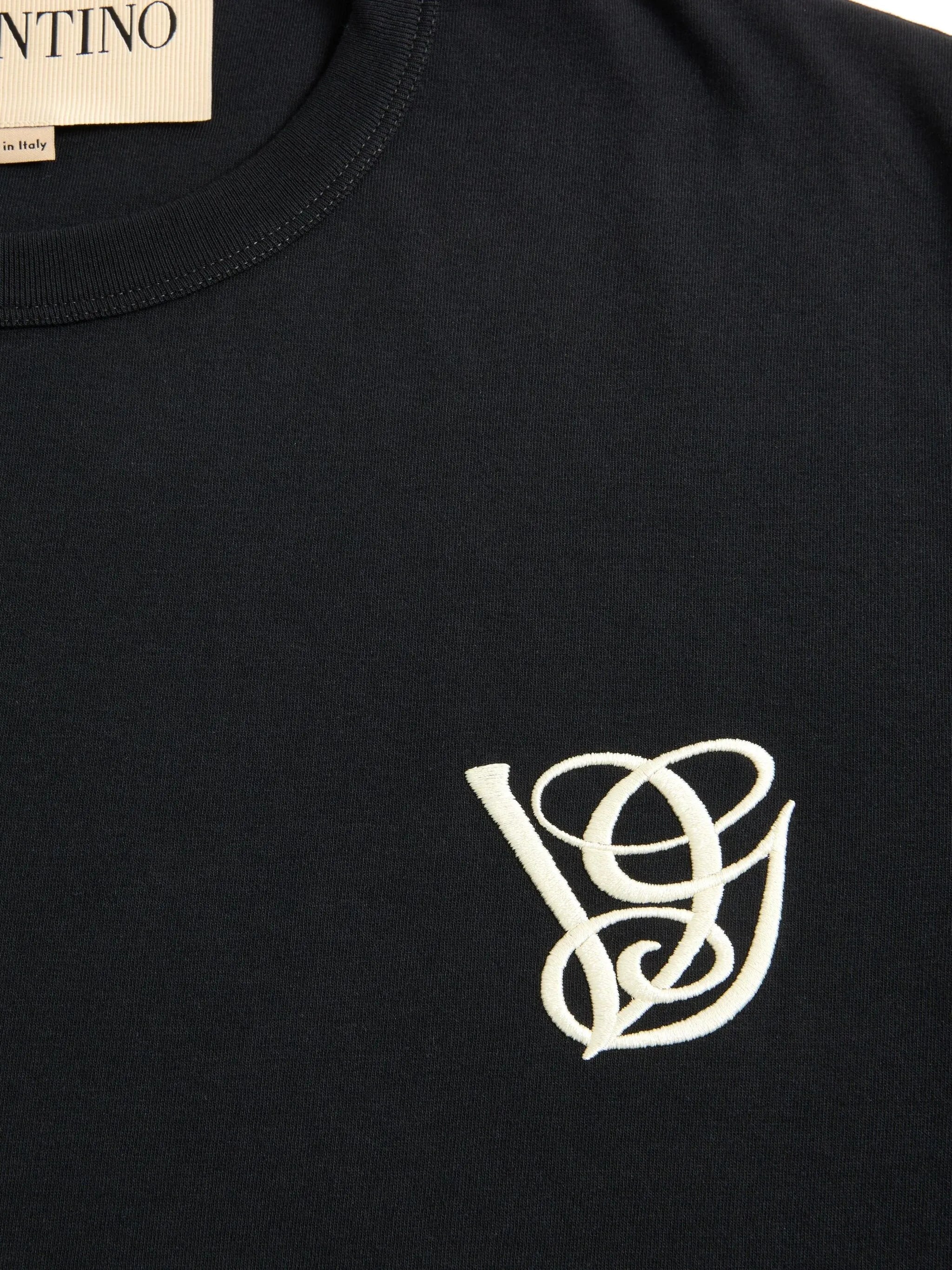 embroidered-logo T-shirt
