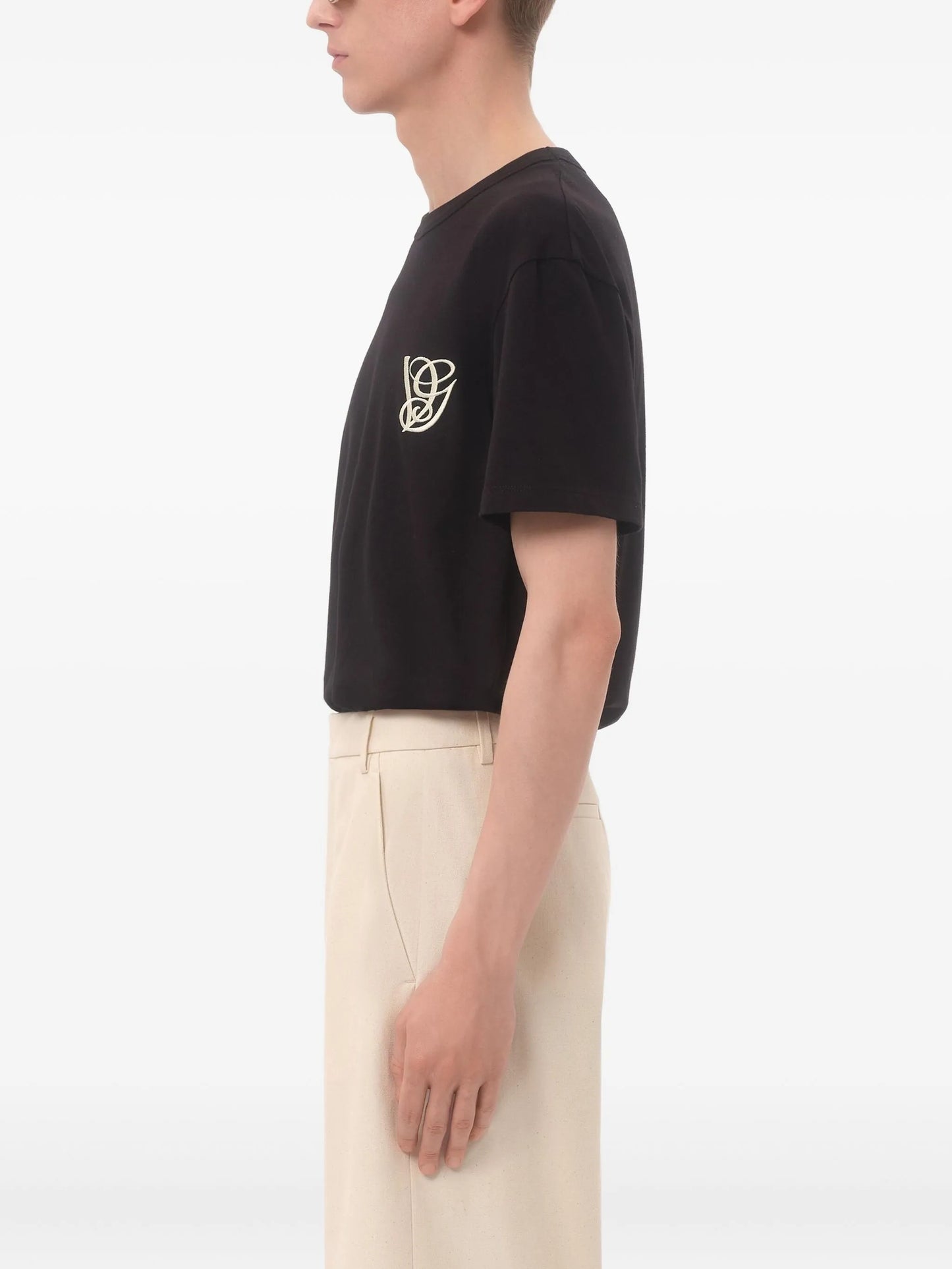 embroidered-logo T-shirt