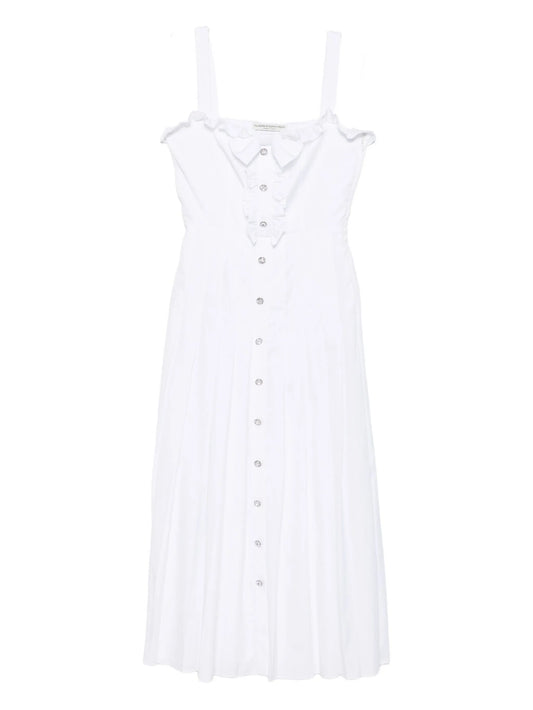 buttoned midi dress