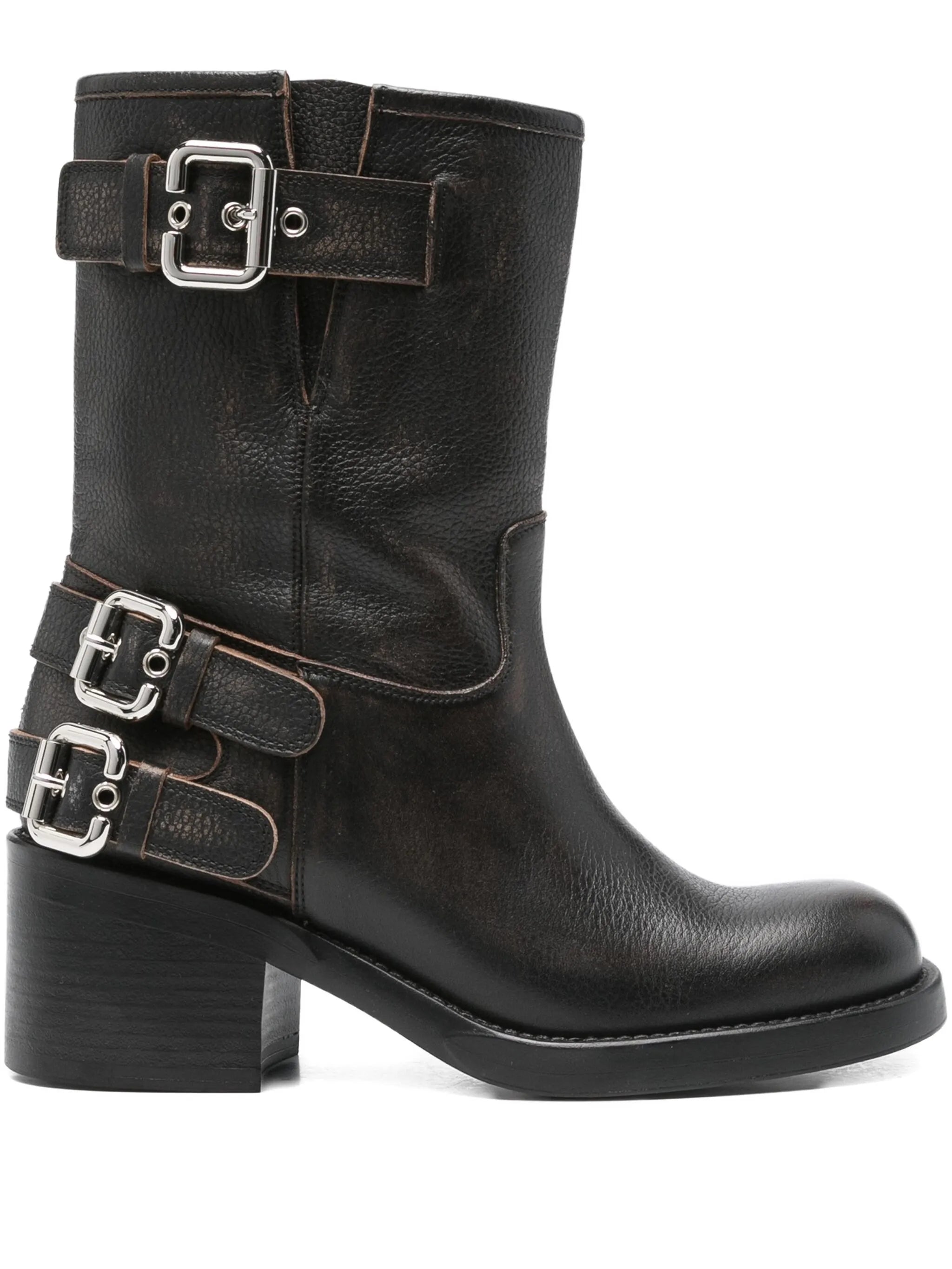 Dakota buckle-detail boots