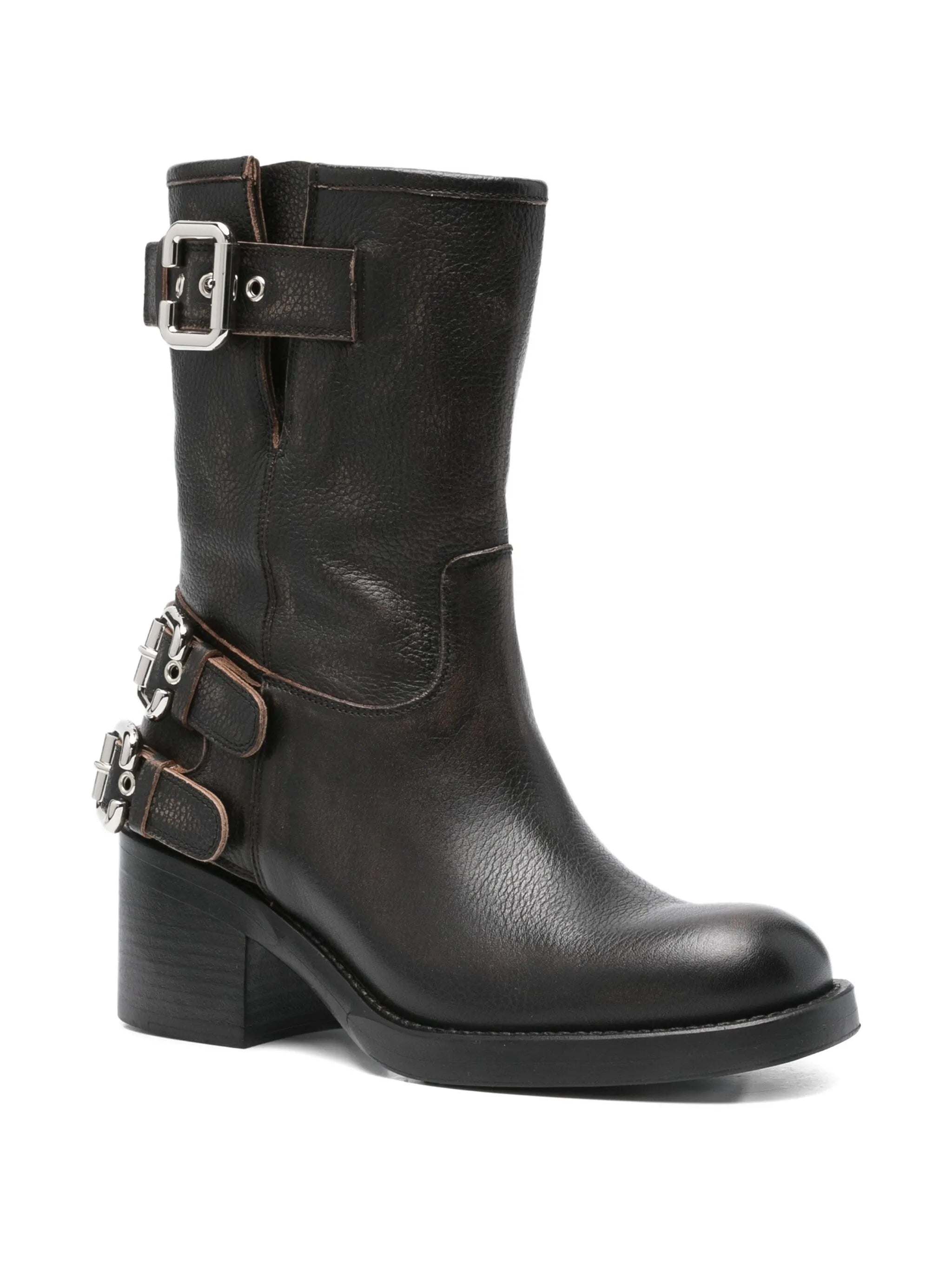 Dakota buckle-detail boots