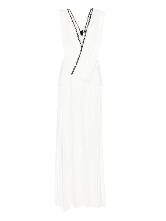 plunge V-neck maxi dress