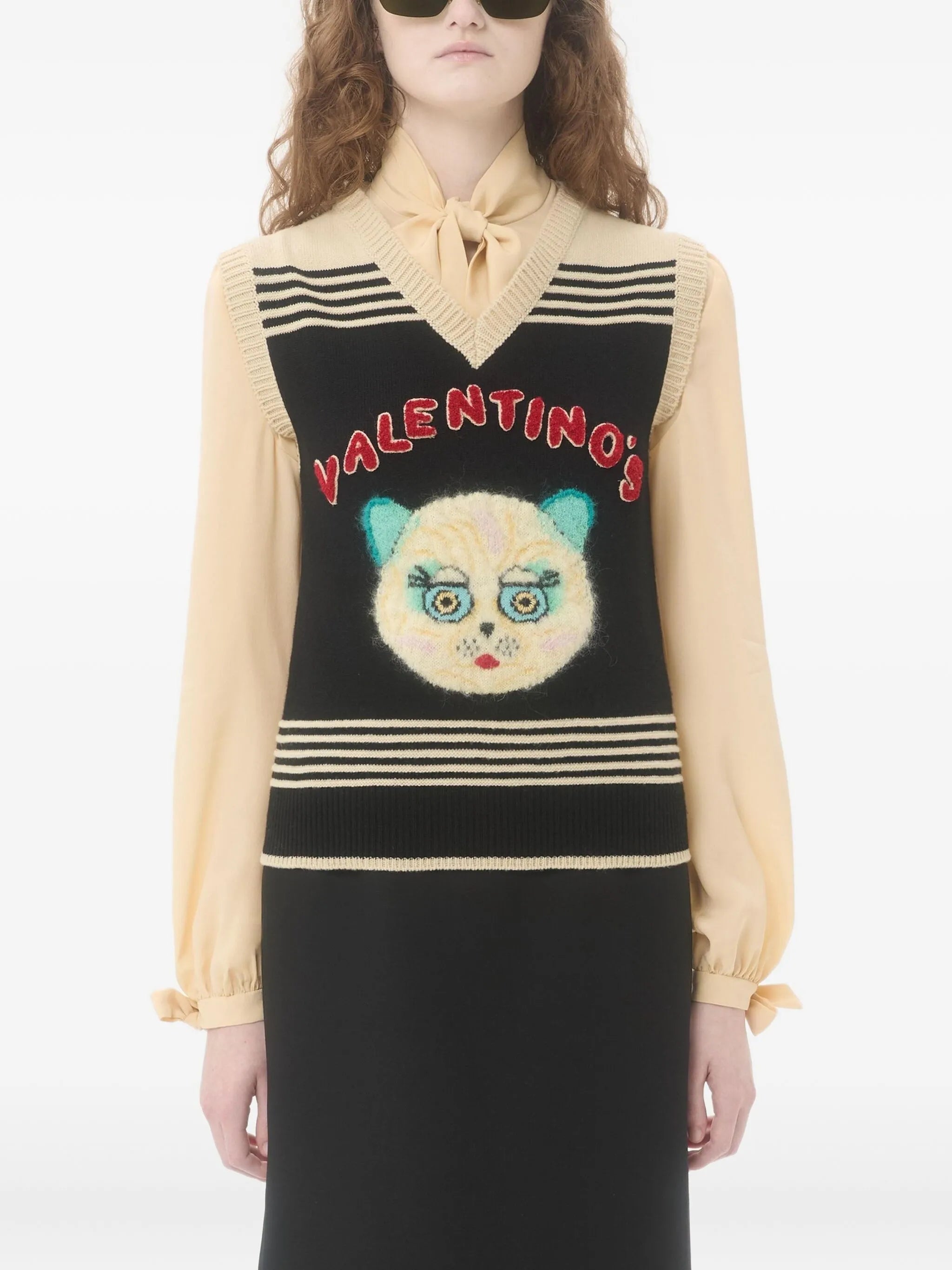 Le Chat De La Maison embroidered gilet